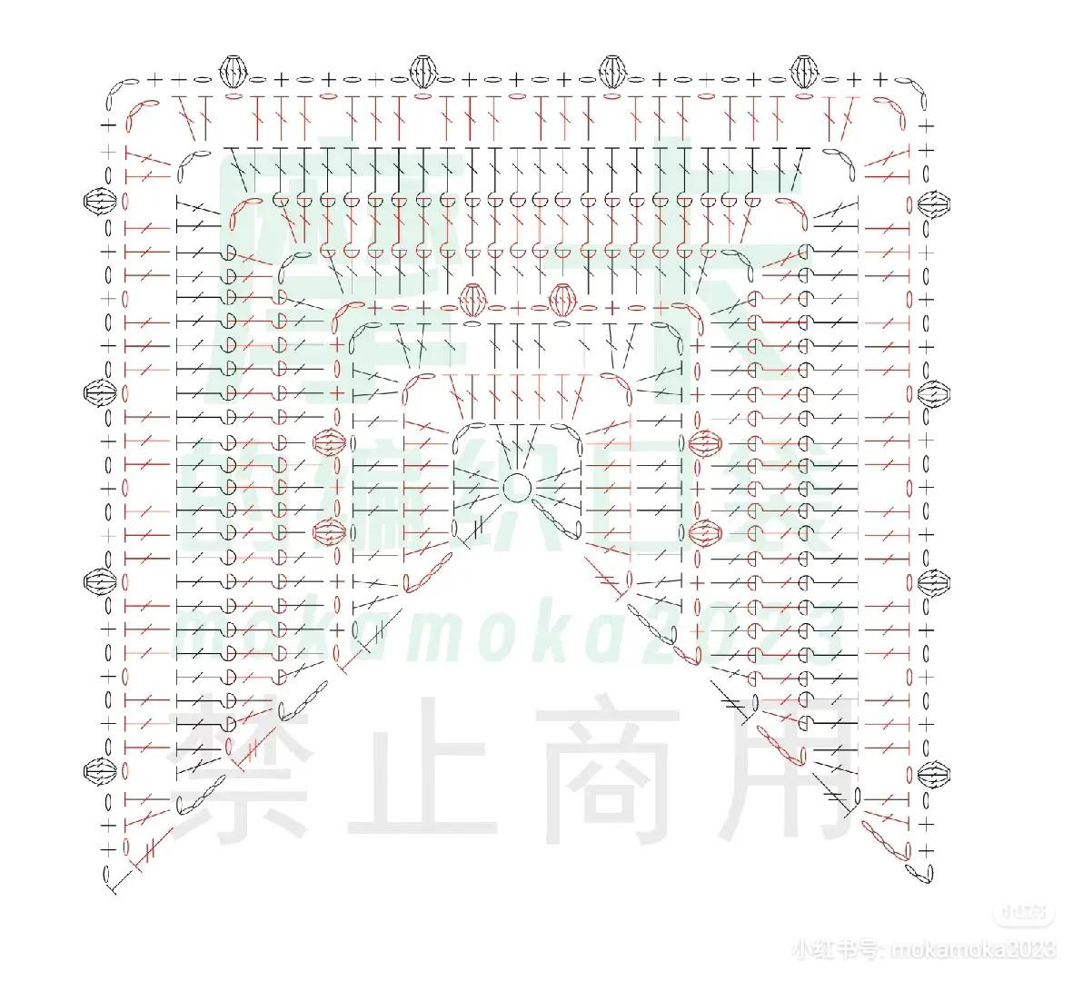 Japanese Crochet Chart for Mustard Yellow Lace Tank Top Pattern