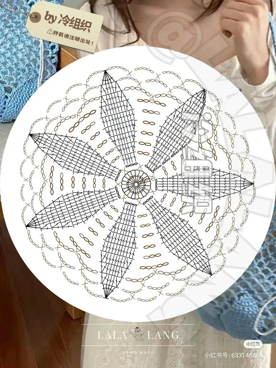 Japanese Crochet Pattern: Braiding Bag and Cago Bag with Bamboo Handle