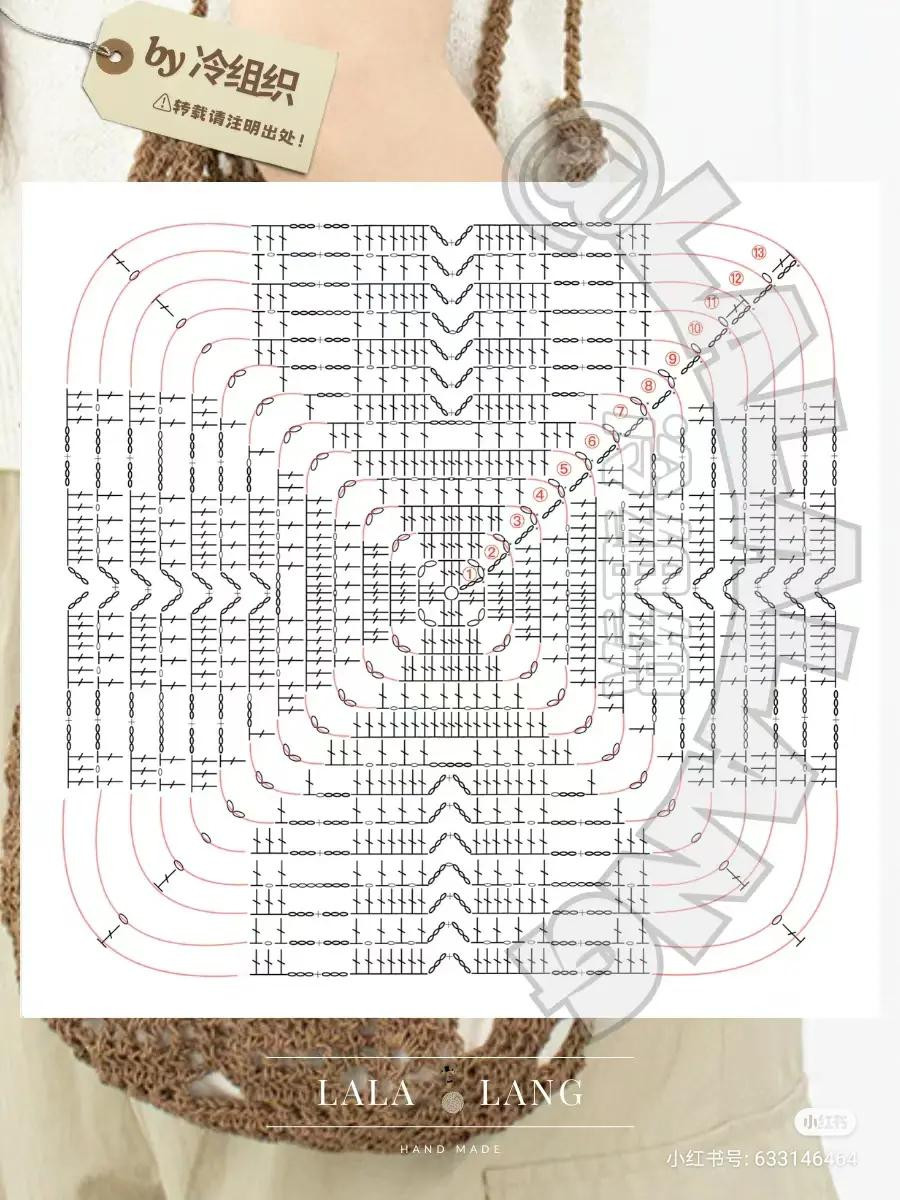 Japanese Crochet Patterns: Round Bag, Glasses Case and Top