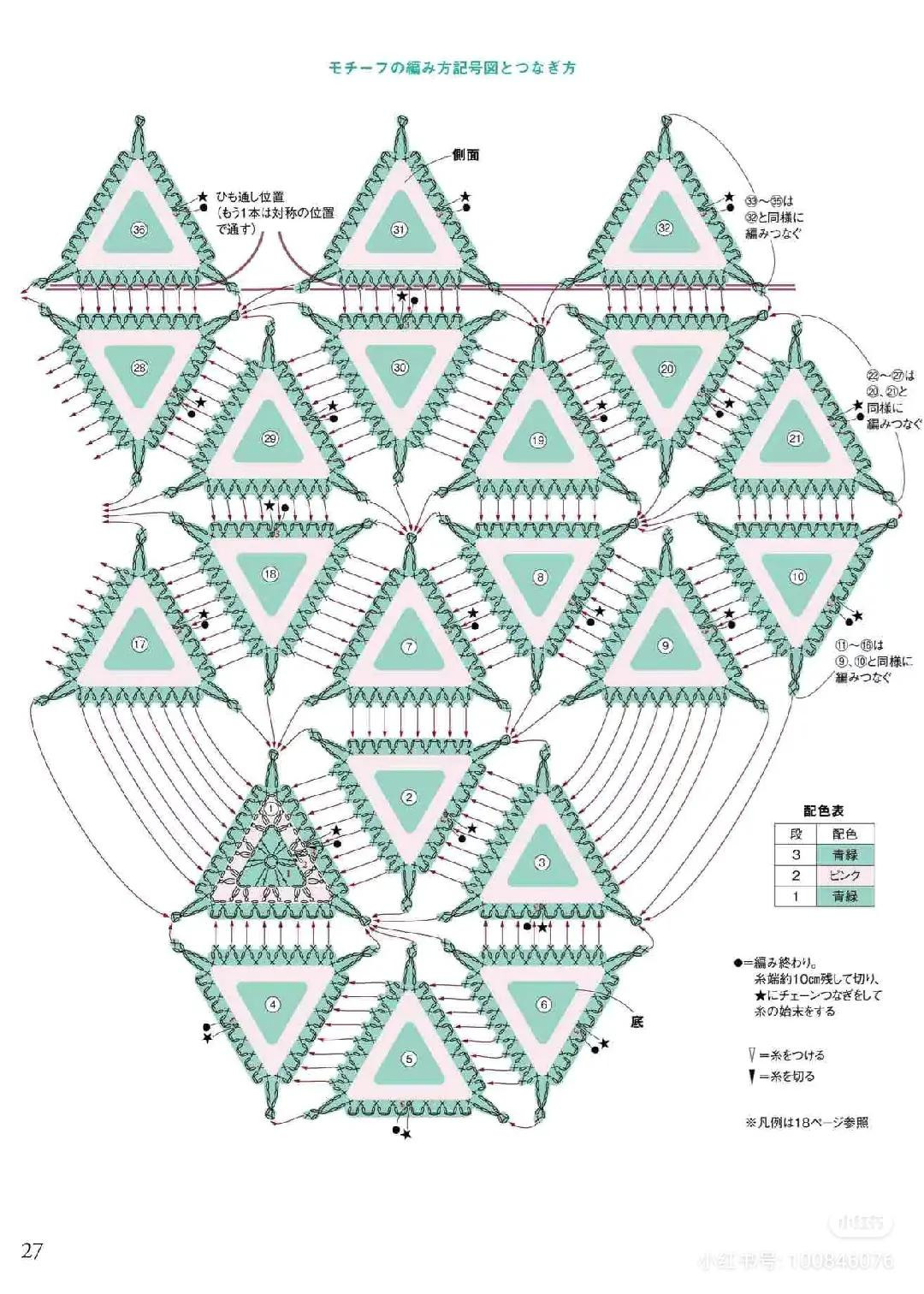 Japanese Crochet Patterns: Round Bag, Glasses Case and Top