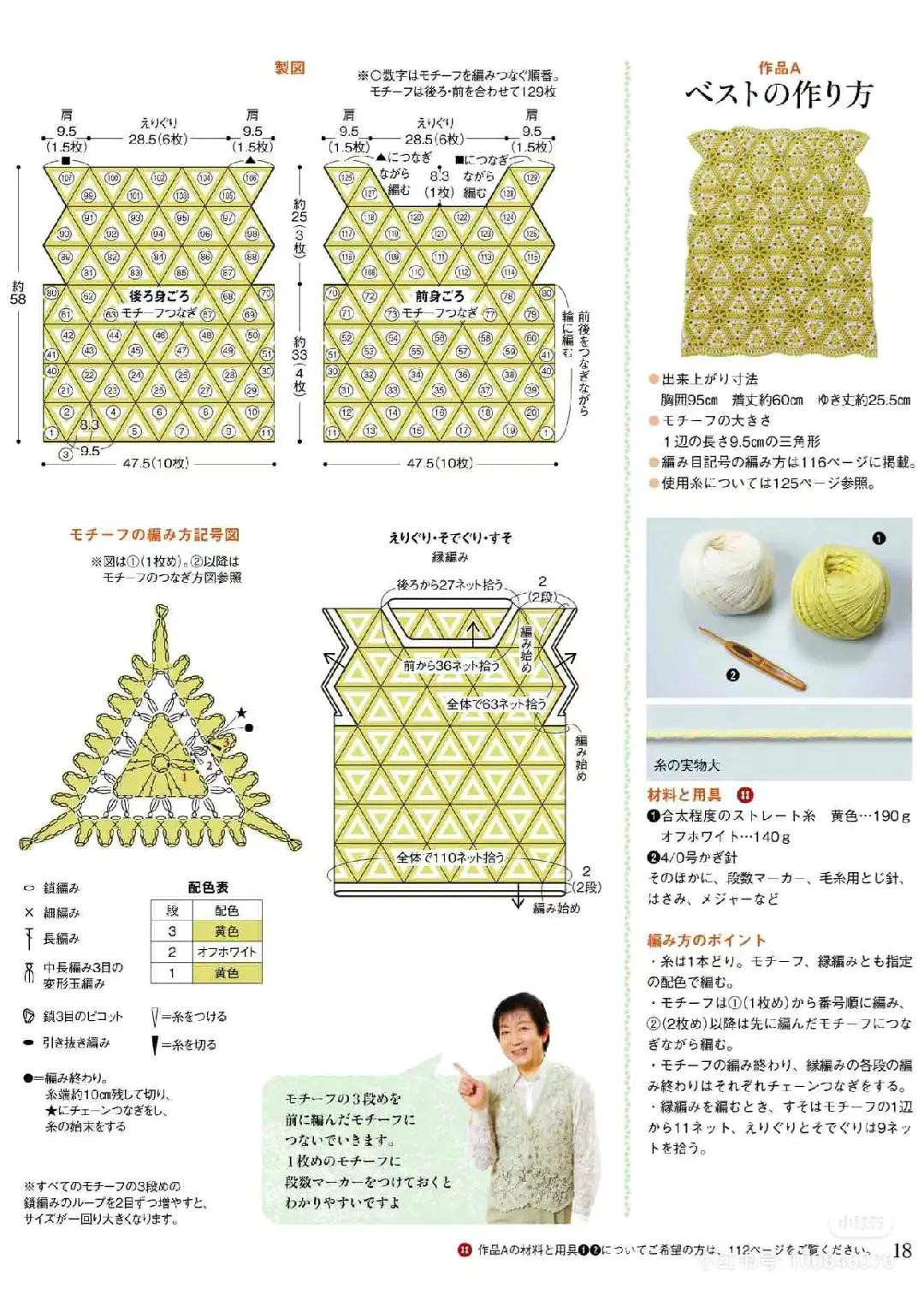 Japanese Crochet Patterns: Round Bag, Glasses Case and Top