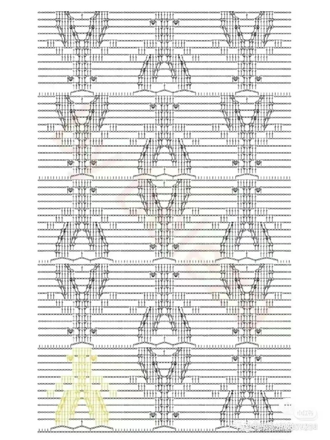 Japanese Crochet Vest Pattern with Detailed Charts and Sizing Diagrams