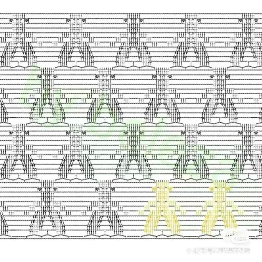 Japanese Crochet Vest Pattern with Detailed Charts and Sizing Diagrams