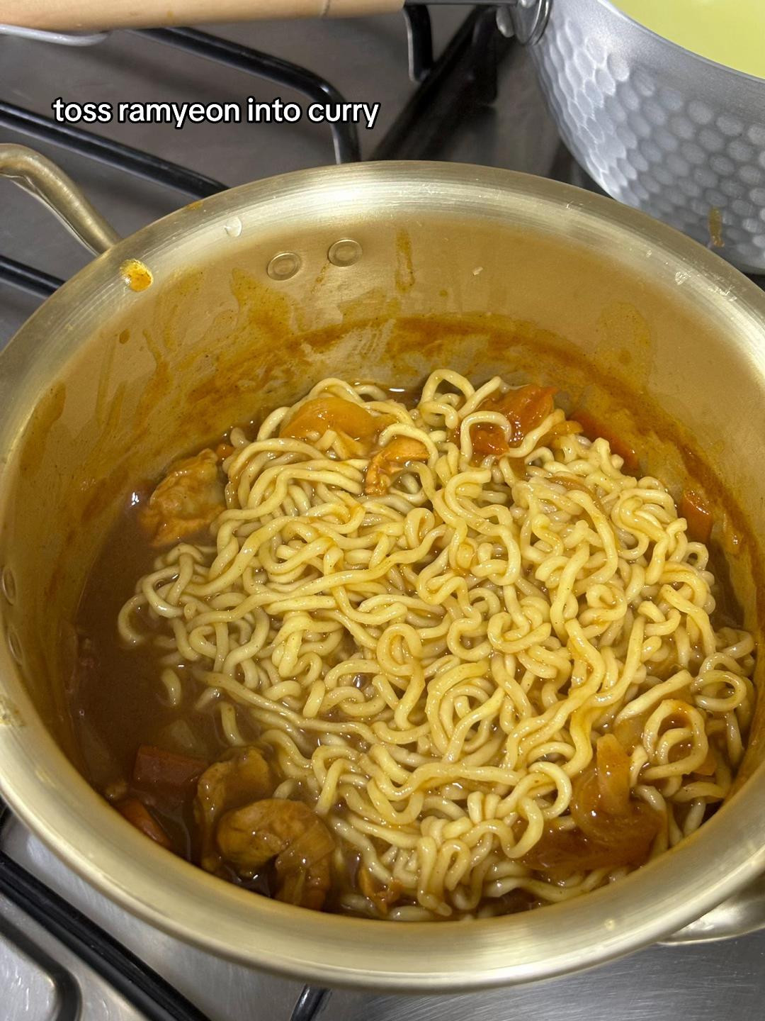 Japanese Curry Ramyeon with Scrambled Eggs