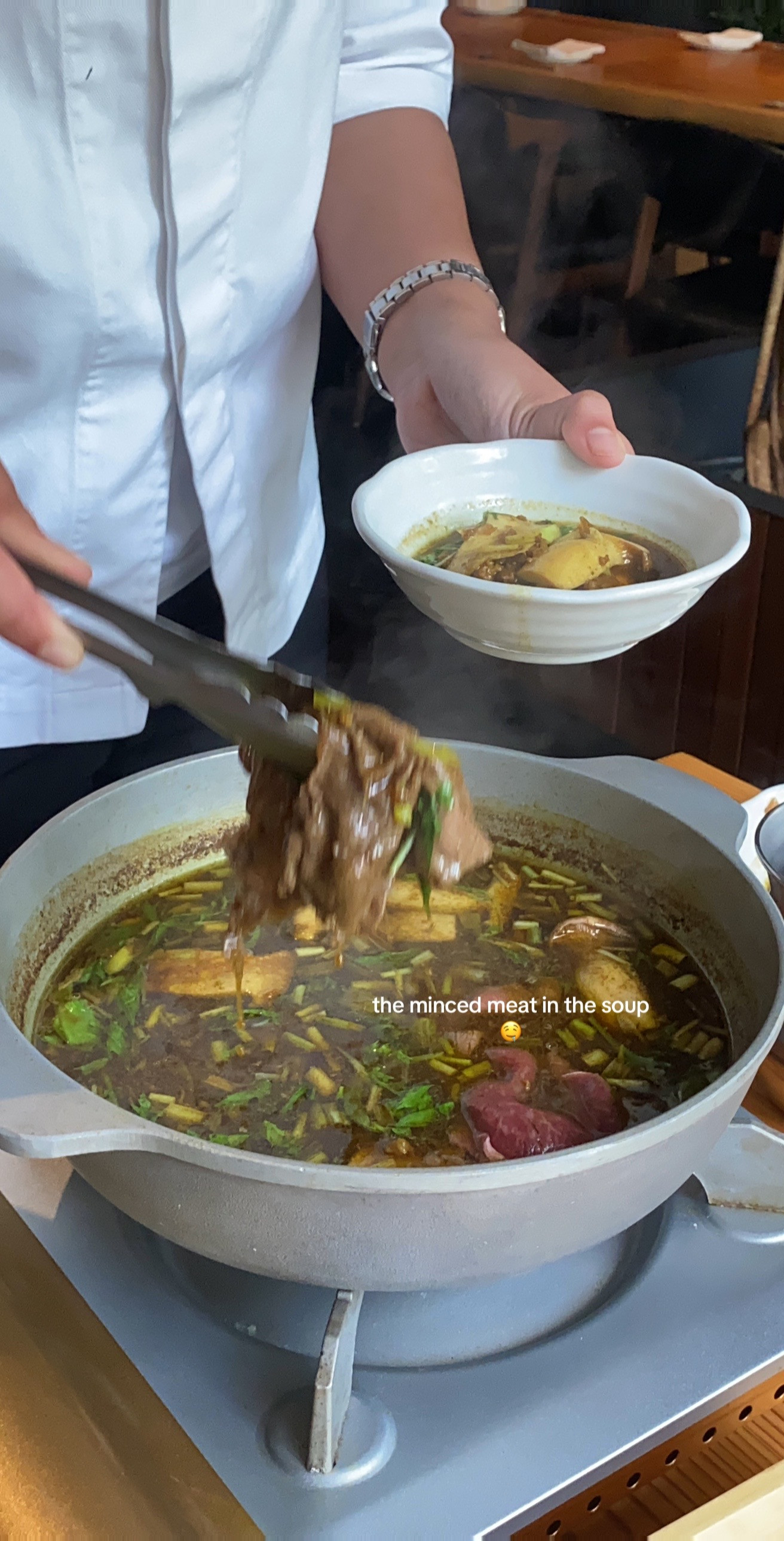 Japanese Lunch and Dinner Ideas at Shikaku Jakarta: Matcha Bask Cheesecake, Fried Cutlet with Tartar Sauce, and Premium Beef Hotpot Set