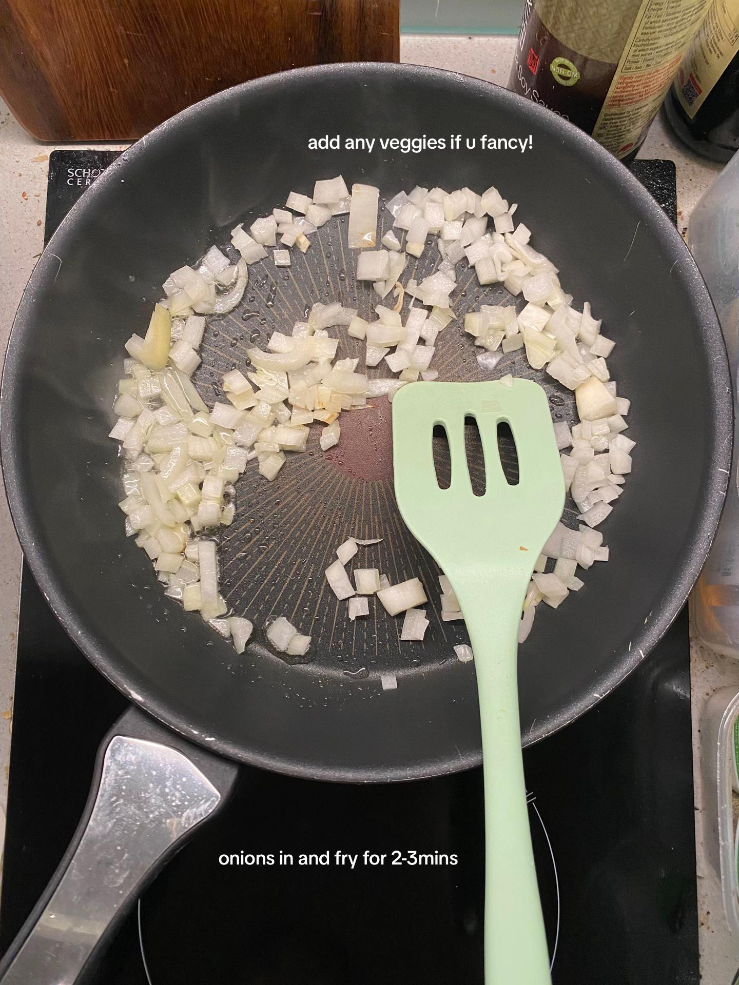 Japanese Omelette Rice (Omurice) with Chicken and Onions