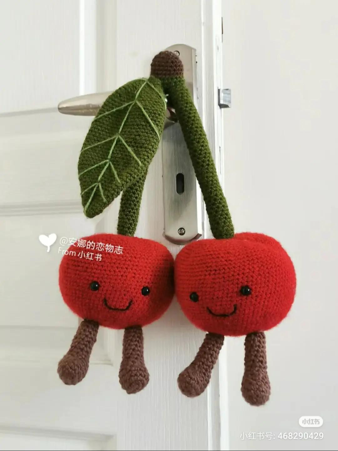 Jellycat Style Crochet Cherries Doll Text Pattern Tutorial