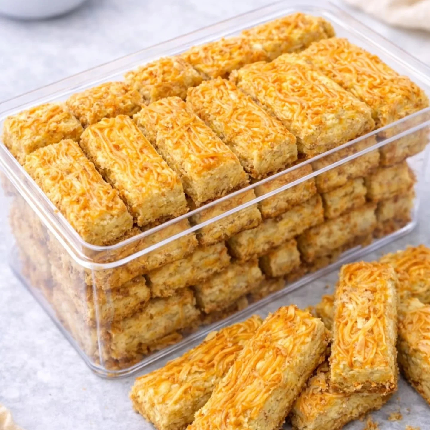 Kastengel Keju Renyah - Crispy Cheese Cookies Recipe