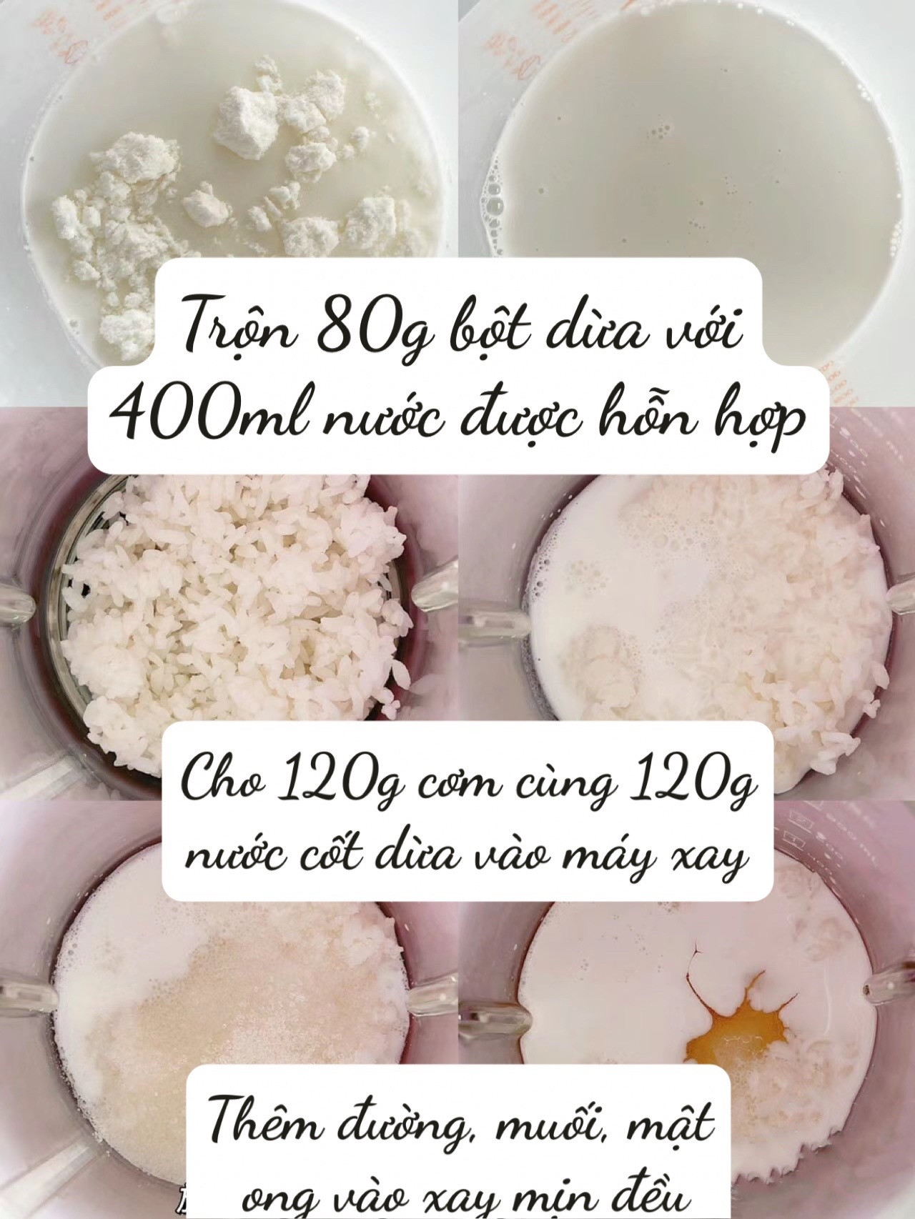 Kem giải khát ngày hè cho bé trên 12 tháng tuổi, tự làm từ cơm và nước cốt dừa không chất bảo quản