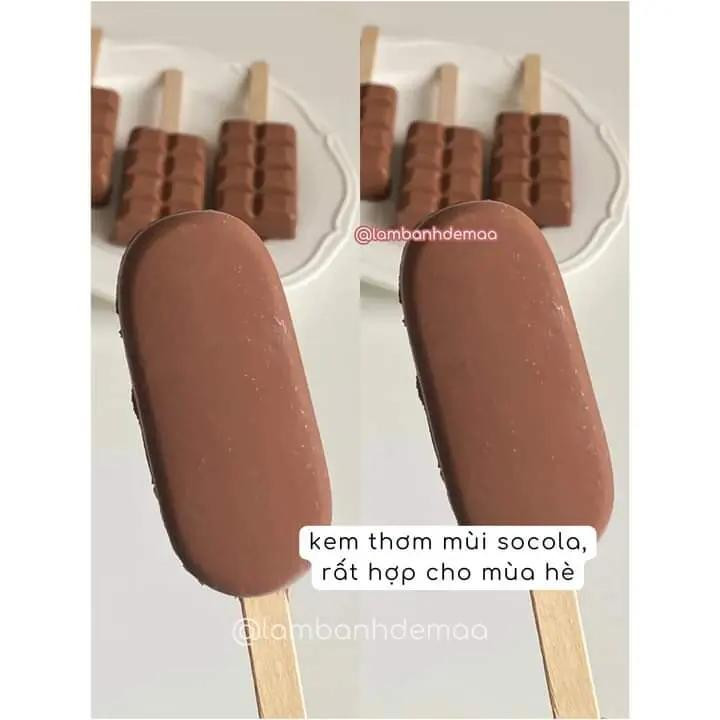 Kem Socola Nguyên Chất Nhà Làm - Hướng Dẫn Chi Tiết Tự Làm Kem Que Thơm Ngon