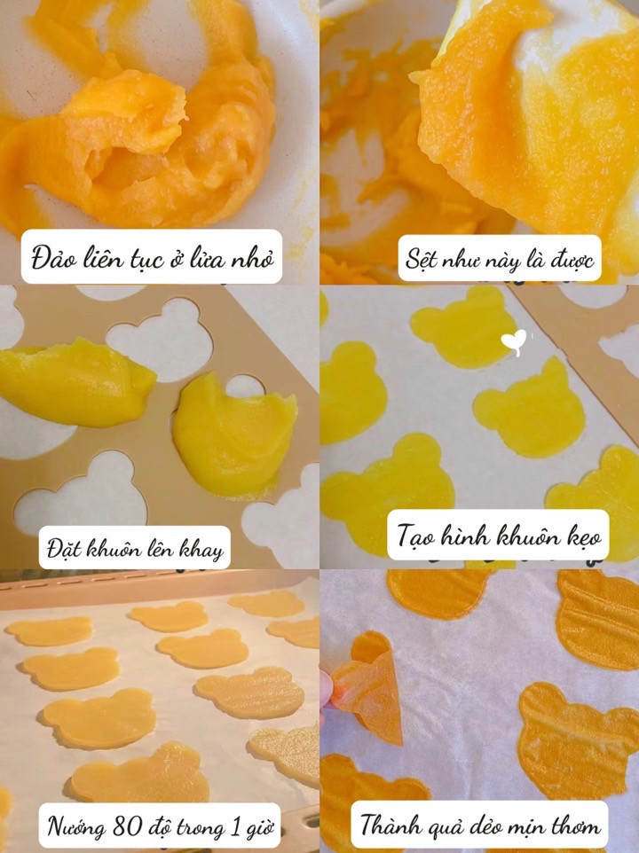 Kẹo Trái Cây Cho Bé: Kẹo Dẻo Hình Gấu Từ Táo Và Cam