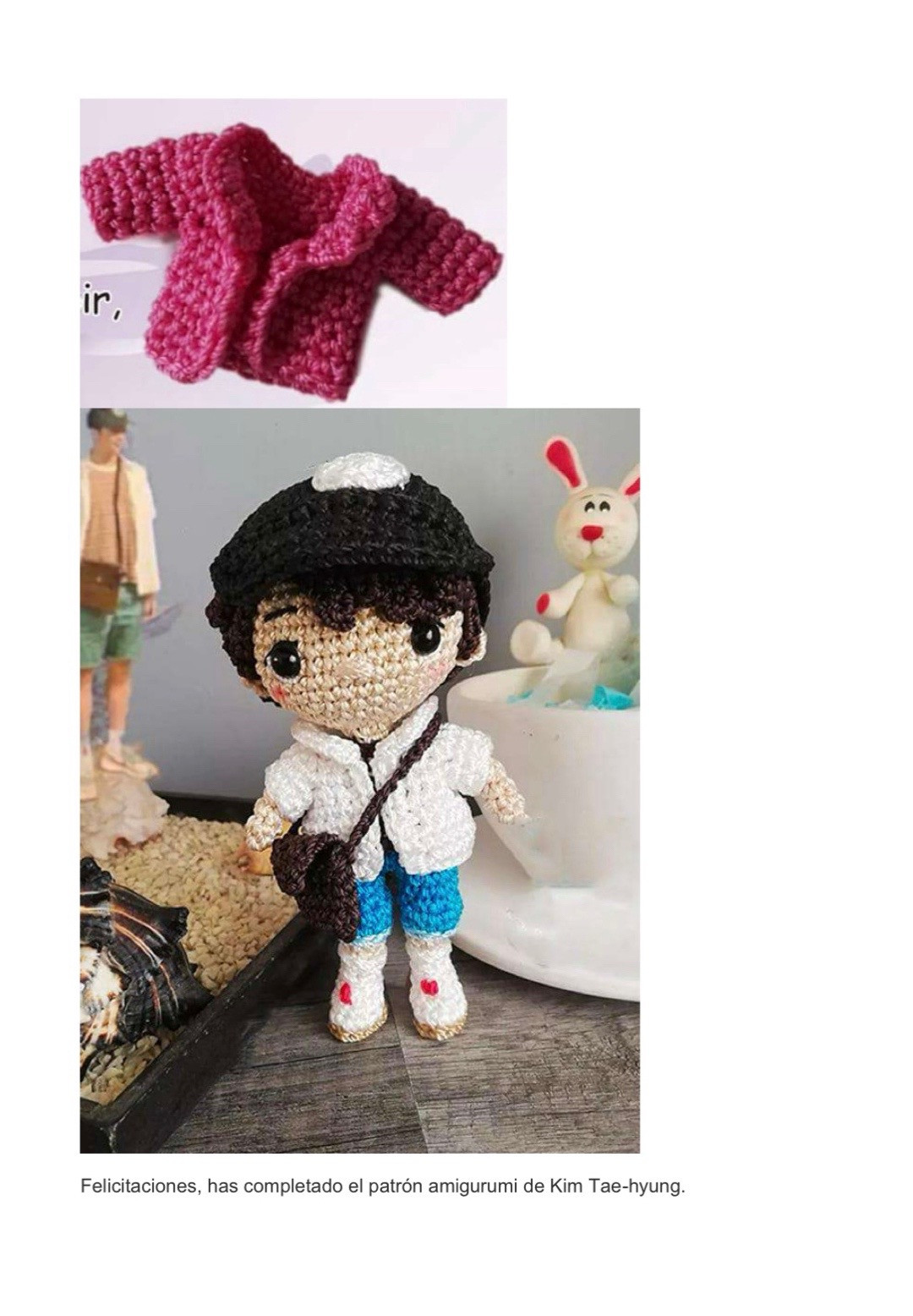 Kim Tae-hung Muñeca PDF Amigurumi Patrón Gratis