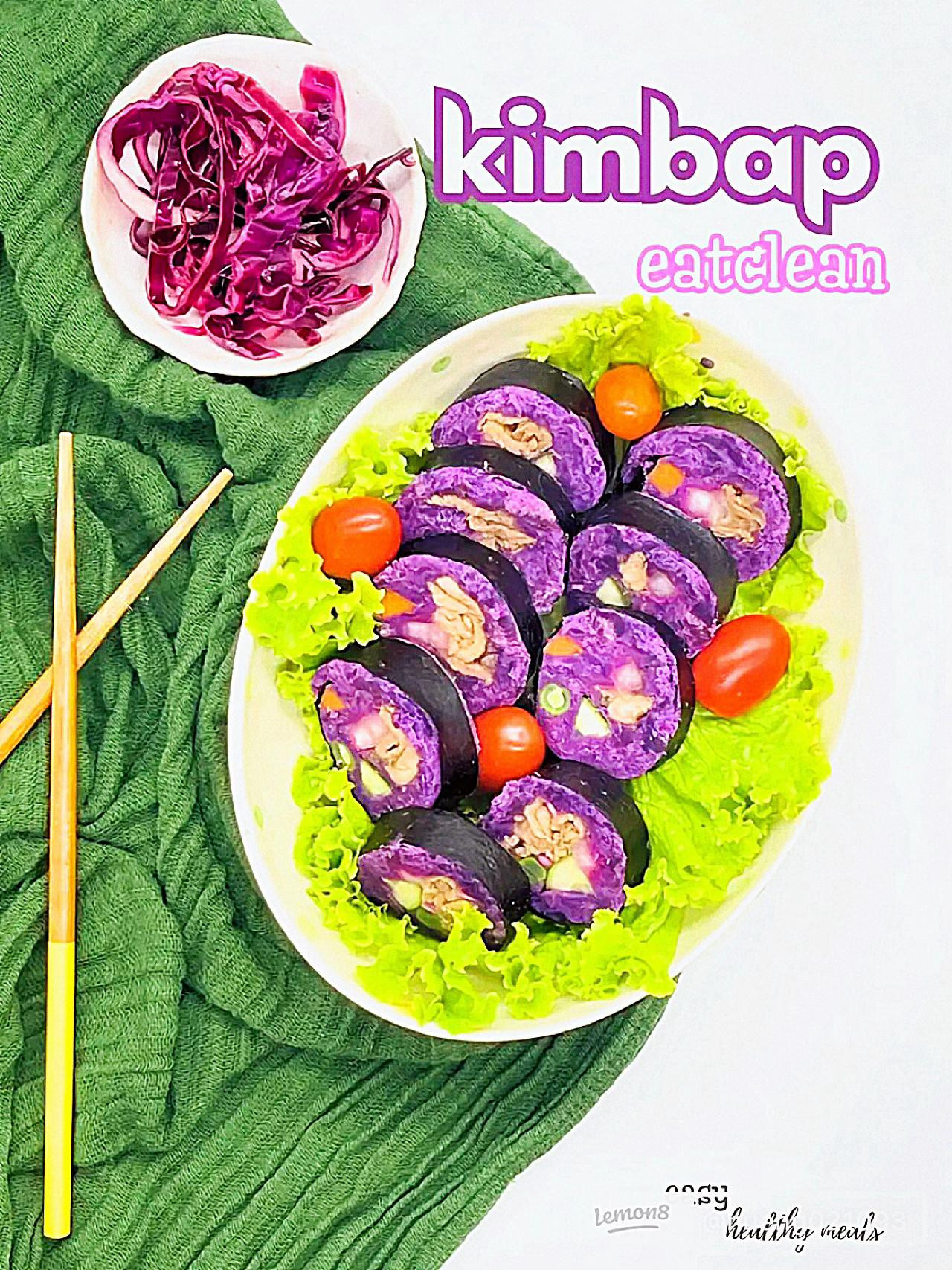 Kimbap Khoai Lang Tím: Công Thức Eat Clean Sạch Khỏe, Giàu Dinh Dưỡng
