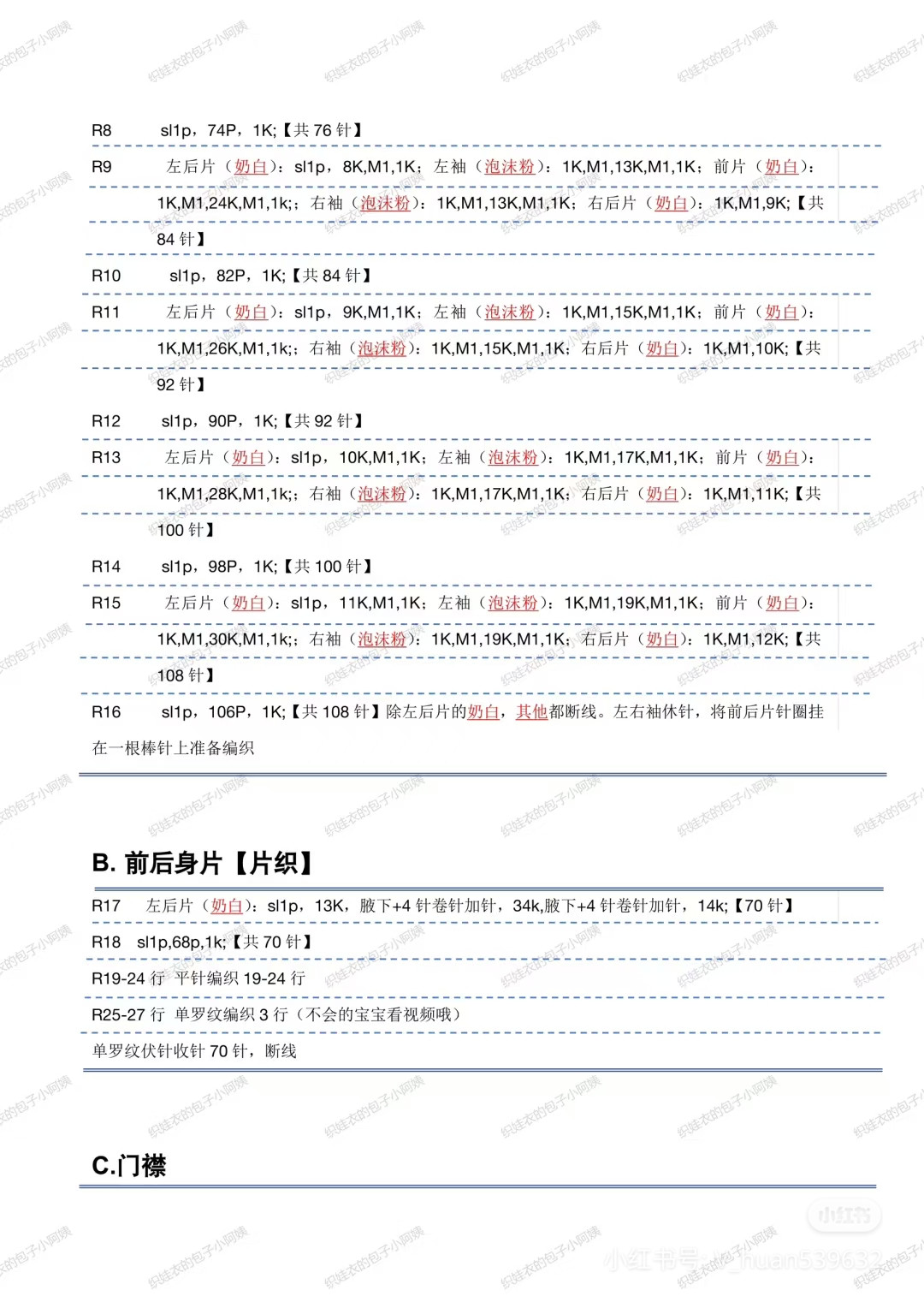Knitting Chart for Labubu Doll Clothes with Cat Pattern
