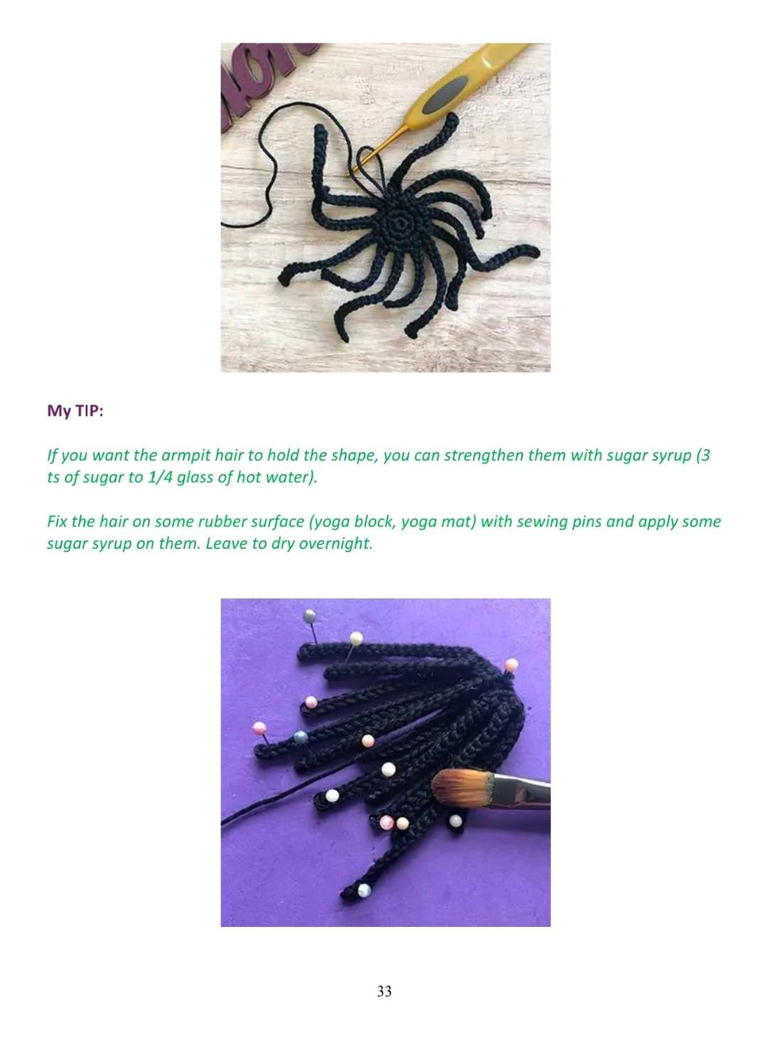 Krumm Amigurumi Crochet Pattern Part 2: Step-by-Step Guide for Arms and Nose