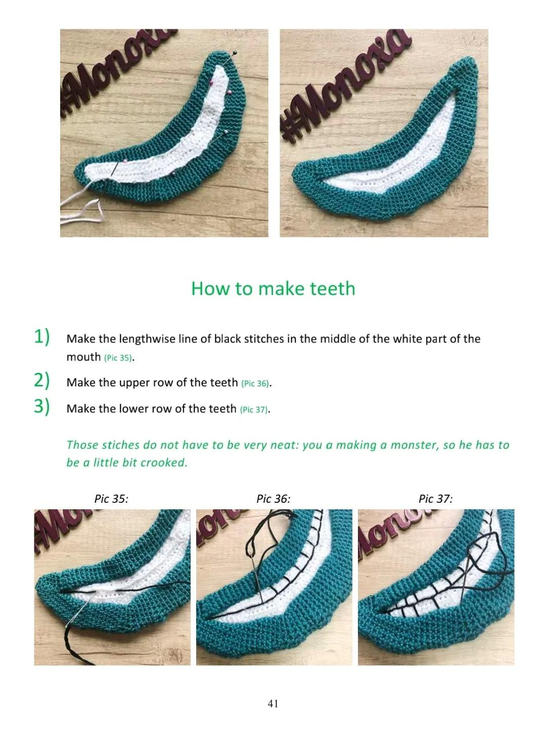 Krumm Amigurumi Crochet Pattern Part 2: Step-by-Step Guide for Arms and Nose