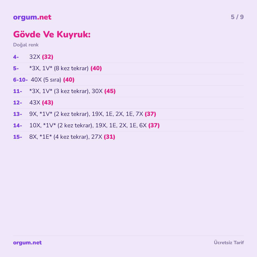 Küçük Kaz Amigurumi - Ücretsiz Manken Örme Tarifi