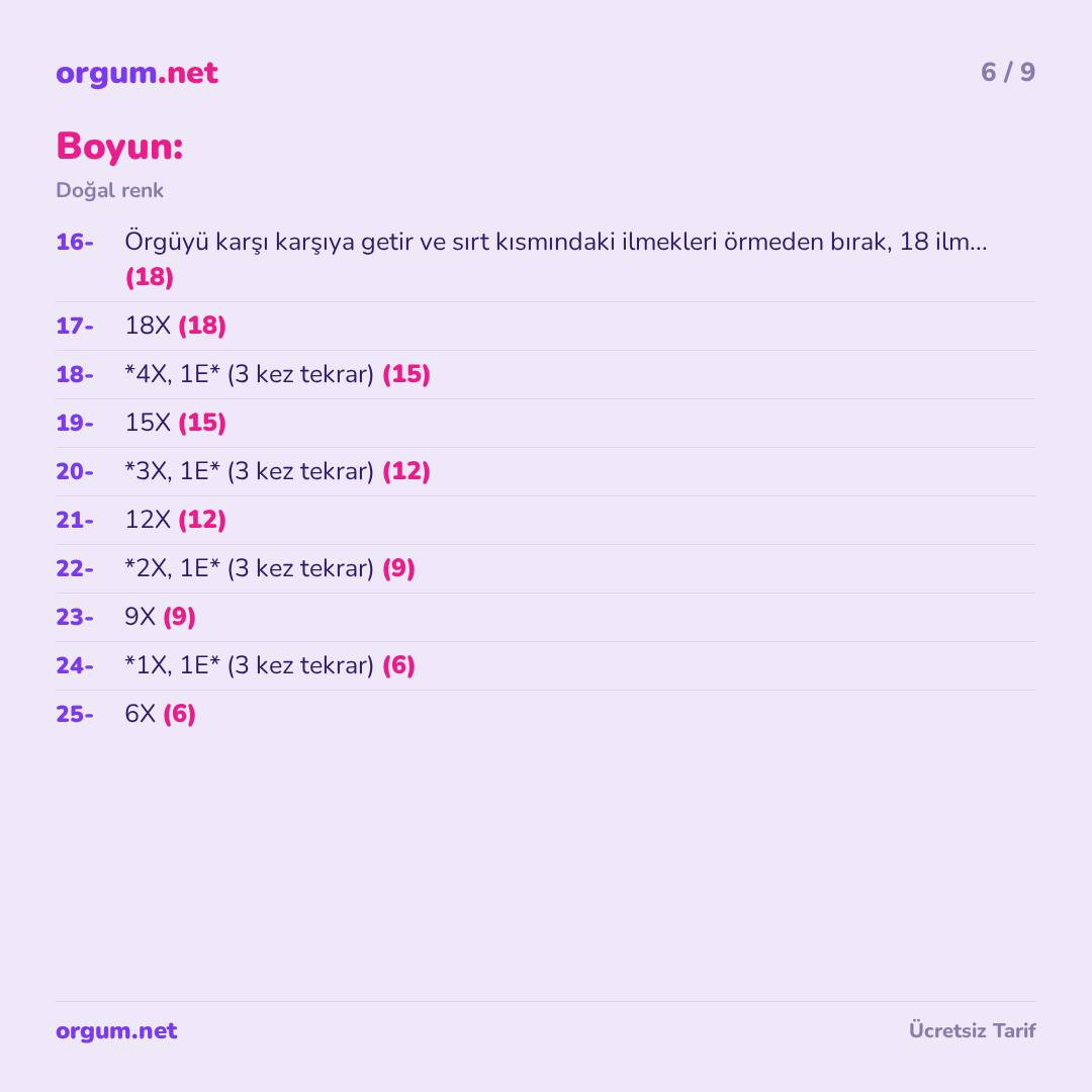 Küçük Kaz Amigurumi - Ücretsiz Manken Örme Tarifi