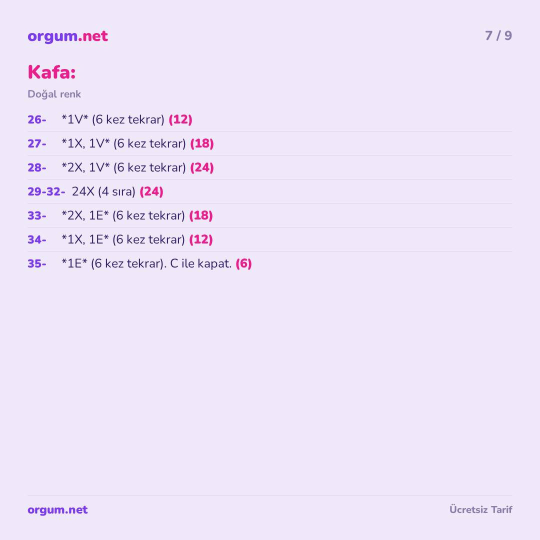 Küçük Kaz Amigurumi - Ücretsiz Manken Örme Tarifi