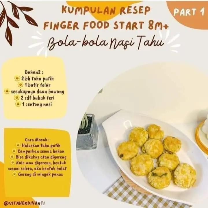 Kumpulan Resep Finger Food Bihun Telor, Pizza Tuna, Bola Nasi Tahu, Nugget & Potato Stick