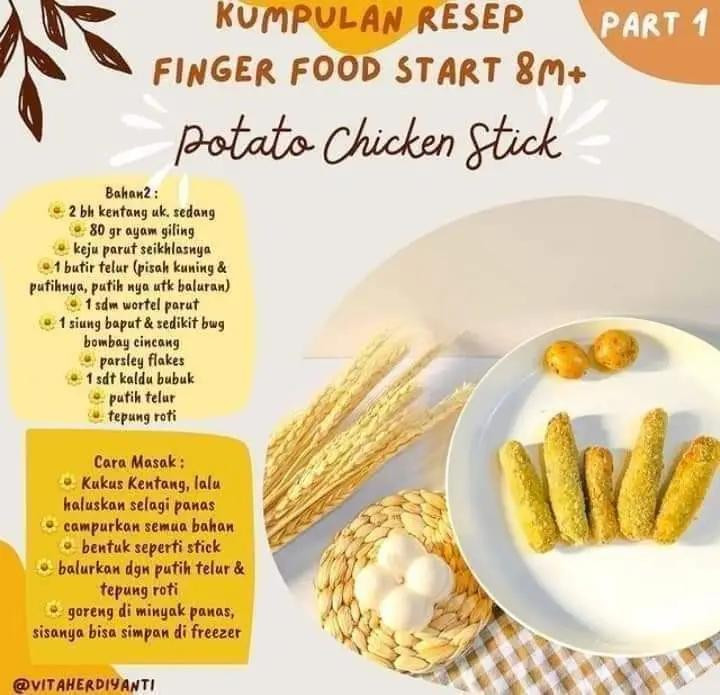 Kumpulan Resep Finger Food Bihun Telor, Pizza Tuna, Bola Nasi Tahu, Nugget & Potato Stick