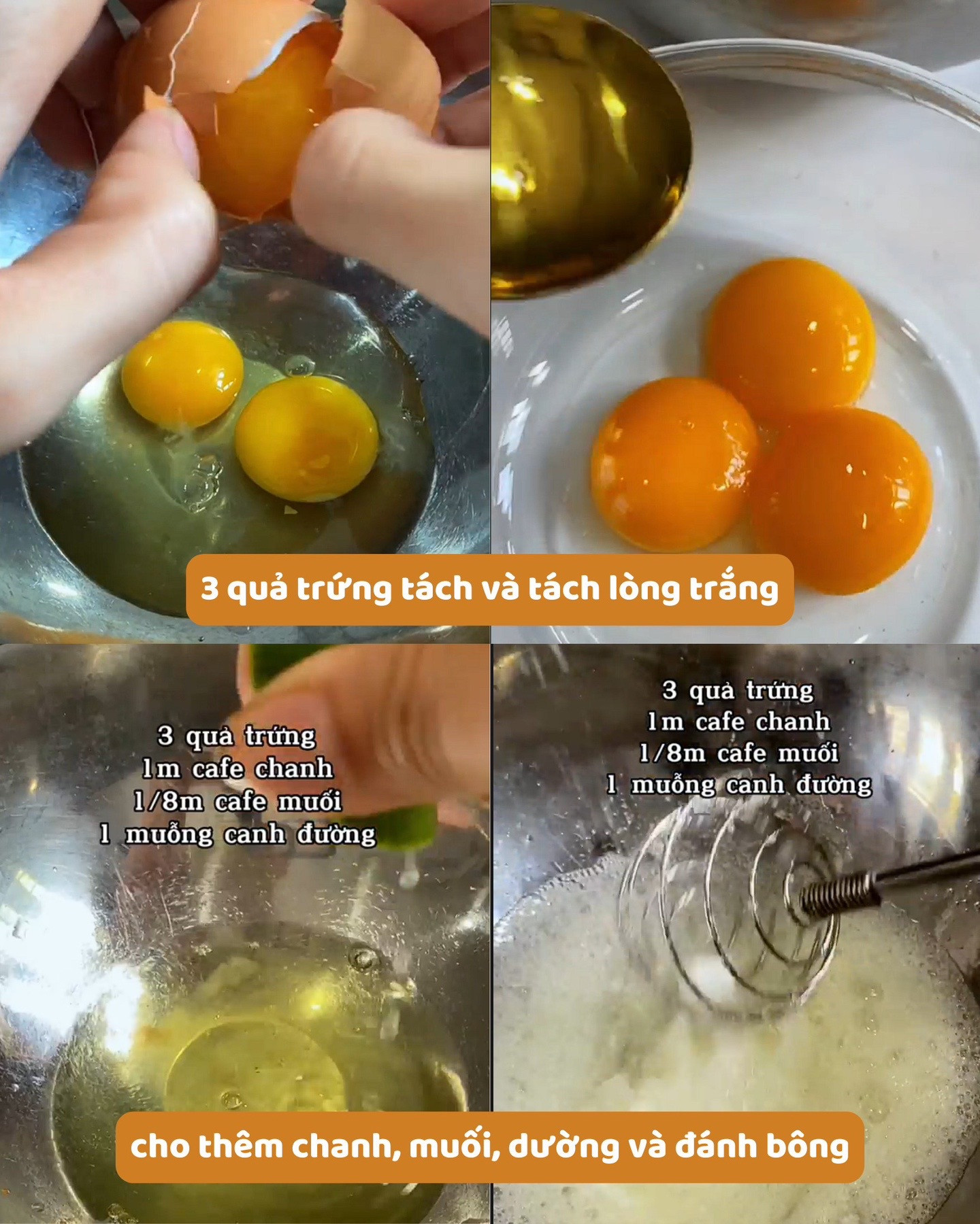 Làm bánh bông lan không cần lò nướng bằng bột mì, công thức đơn giản từ trứng và mật ong