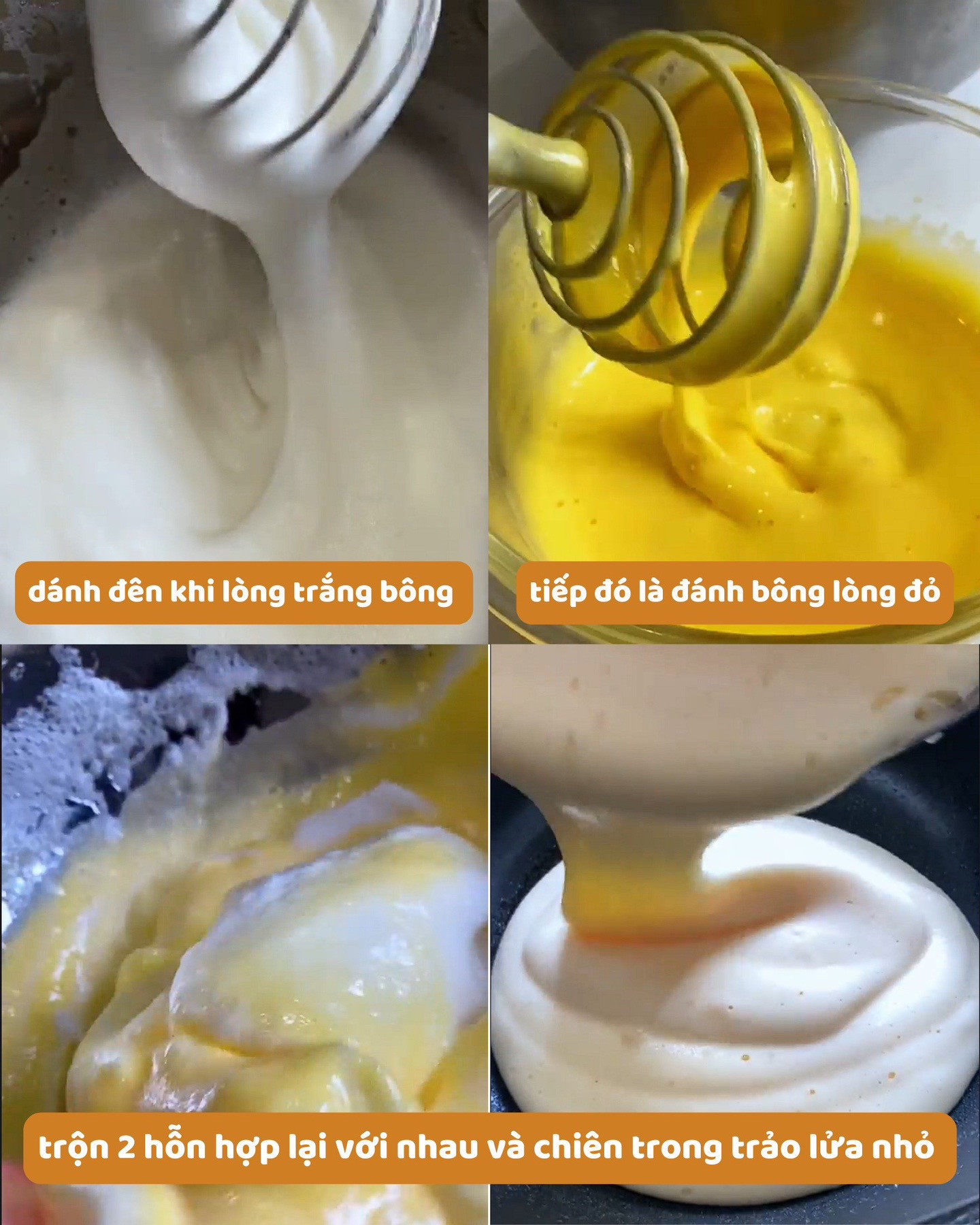 Làm bánh bông lan không cần lò nướng bằng bột mì, công thức đơn giản từ trứng và mật ong