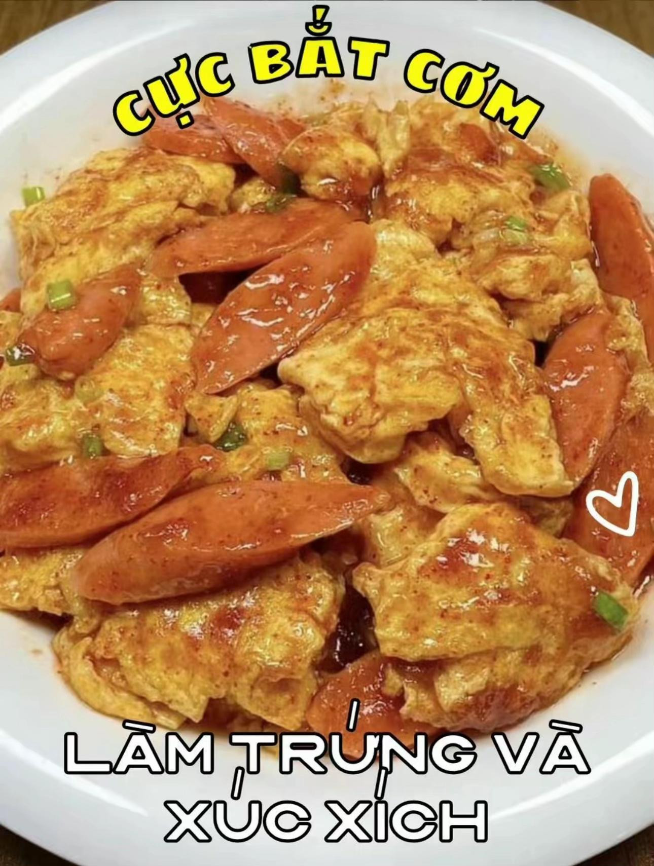 Lãm Trứng và Xúc Xích - Món Ăn Cực Bắt Cơm