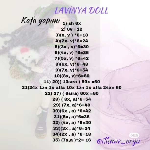 Lavinya Doll Crochet Pattern: Head, Hair & Eyes Tutorial