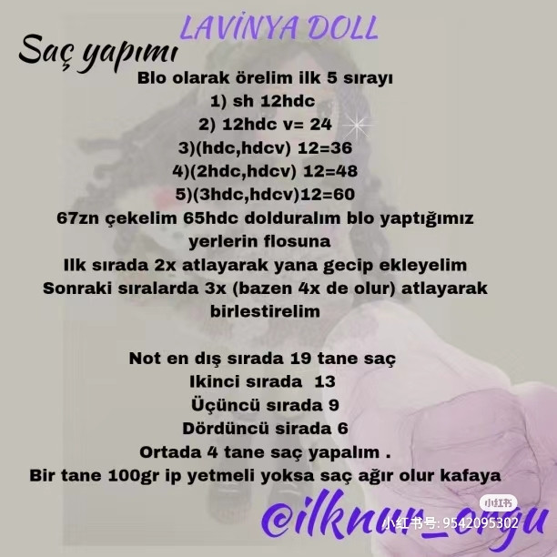 Lavinya Doll Crochet Pattern: Head, Hair & Eyes Tutorial