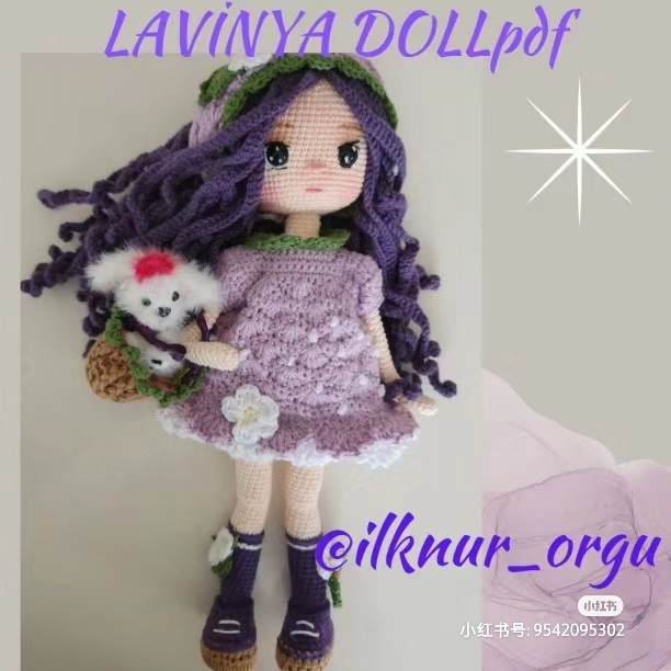 Lavinya Doll Crochet Pattern: Head, Hair & Eyes Tutorial