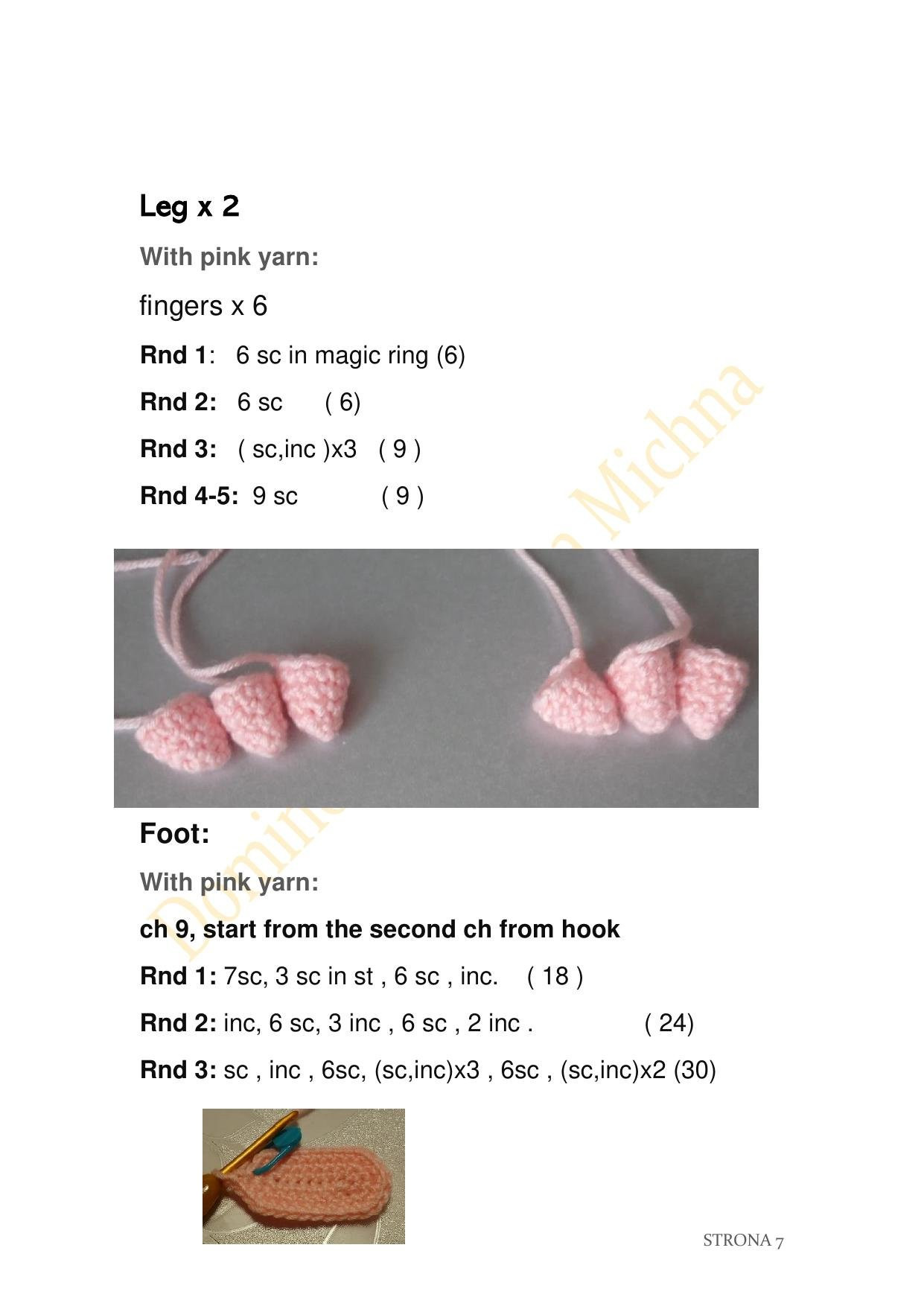 Lemming Amigurumi Crochet Pattern: Blue Fluffy Doll with Pink Feet and White Belly by Barbara Michna