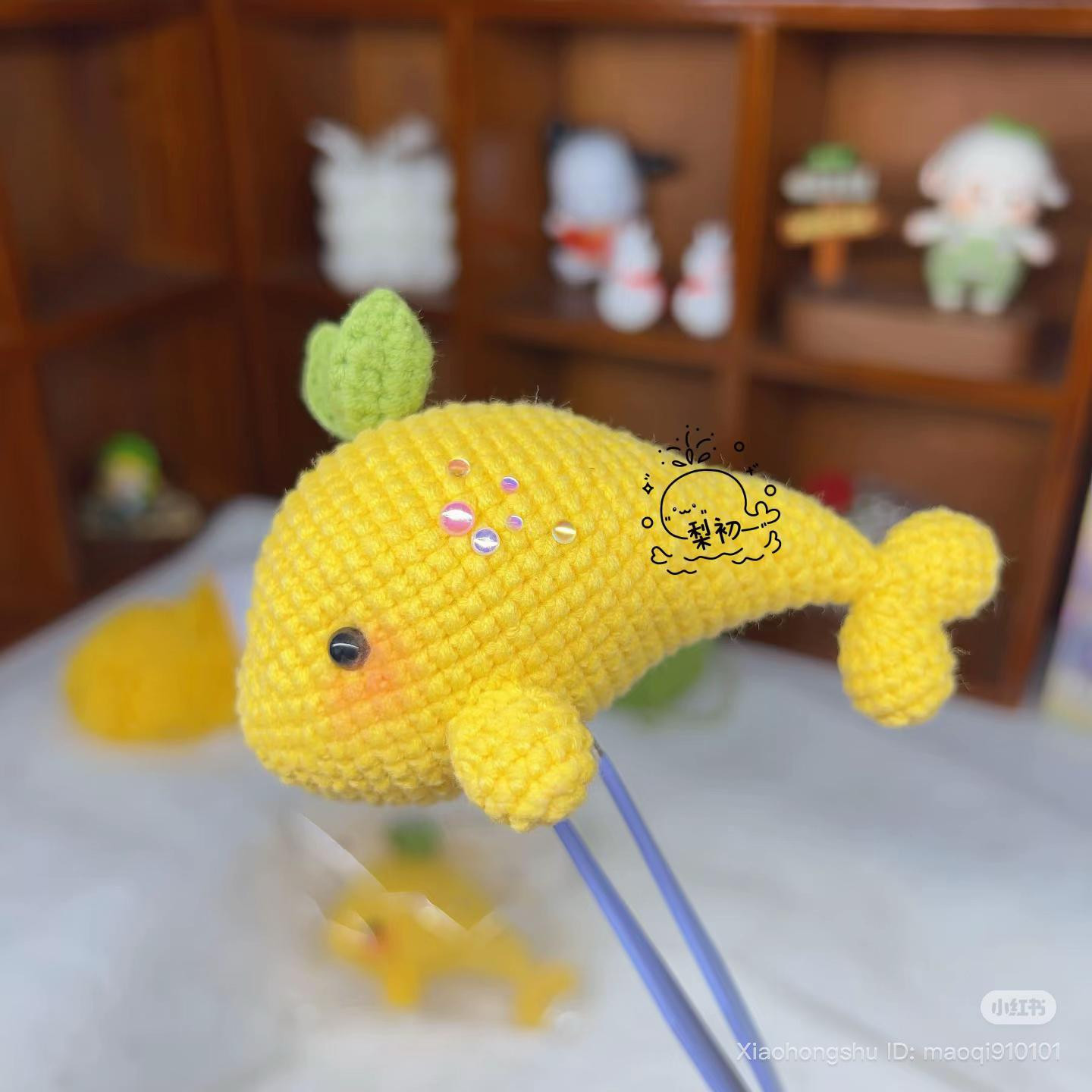Lemon Whale Amigurumi Crochet Pattern Chart