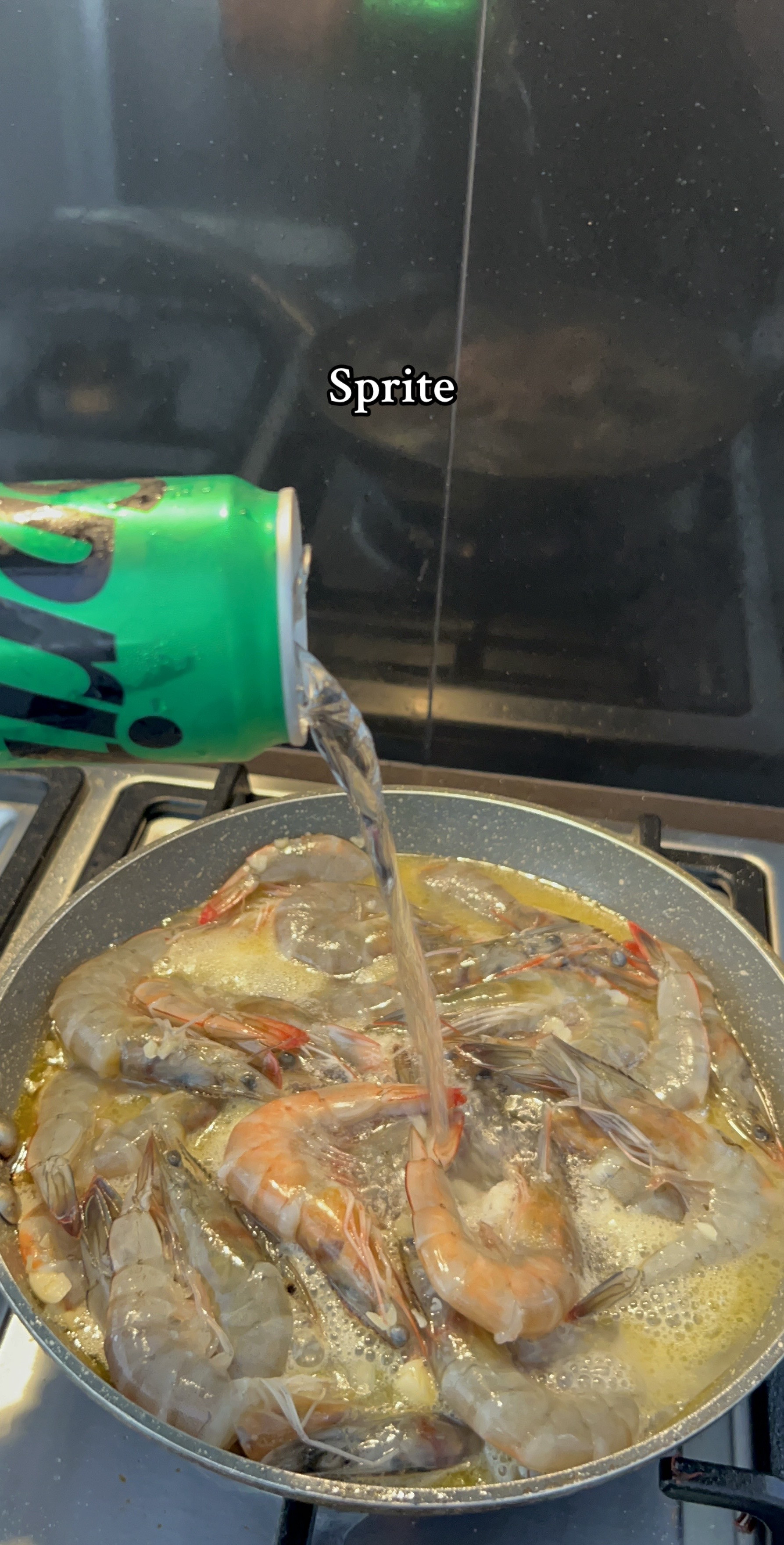 Let's cook Garlic Butter Shrimp with Sprite