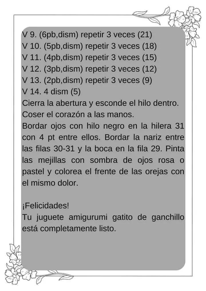 Lindo Corazon Gatito Amigurumi - Tutorial Crochet Kitty Cat with Heart