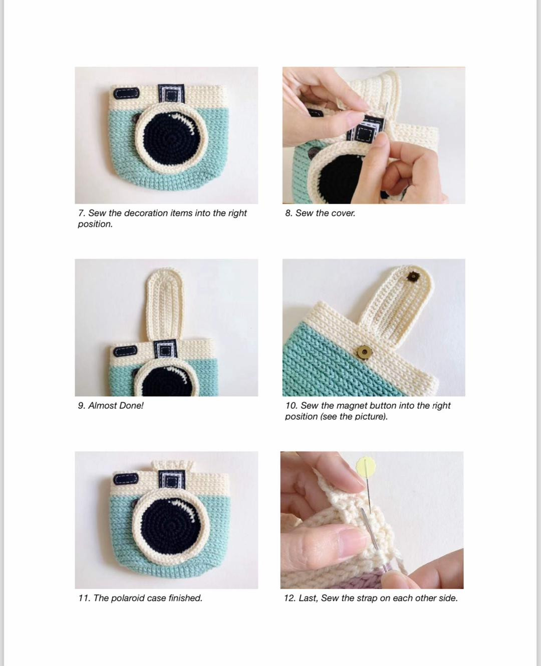 Lomo Camera Crochet Polaroid Case Pattern