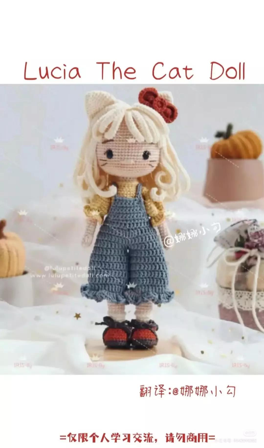 Lucia The Cat Doll Crochet Pattern