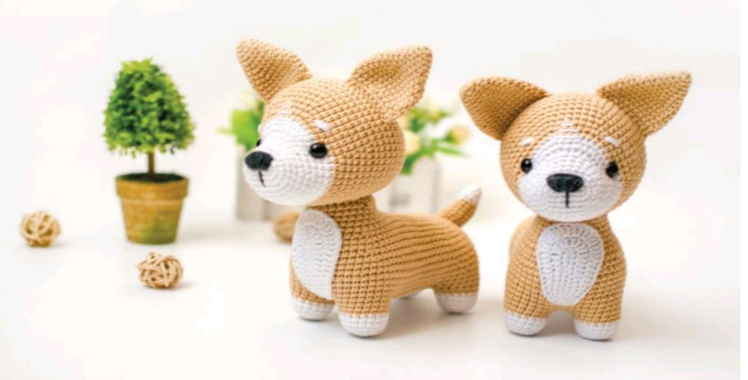 Lucky the Corgi Crochet Pattern