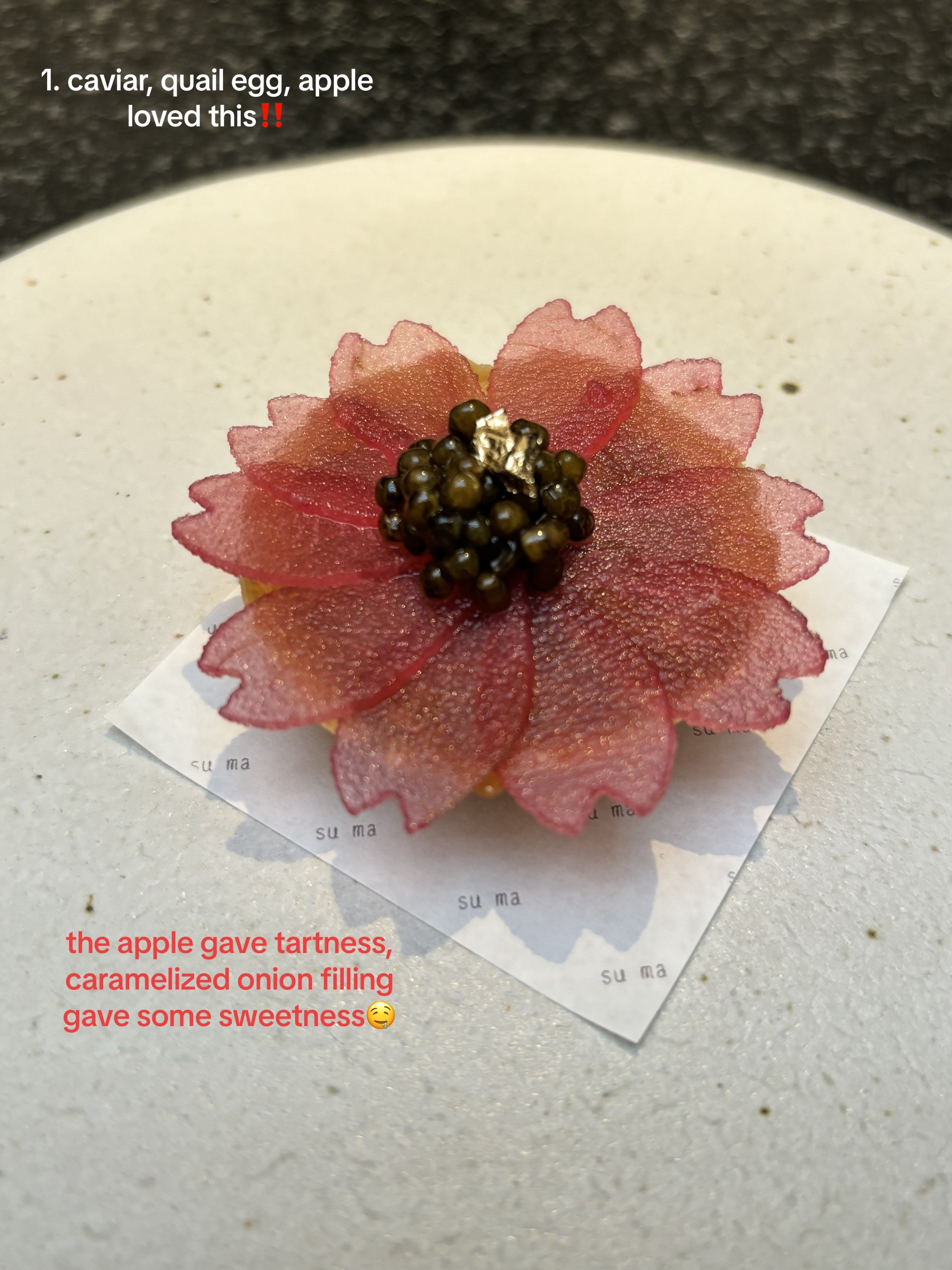 Luxurious 7-course tasting menu at Suma Jakarta featuring fancy Nasi Goreng, caviar, and quail egg