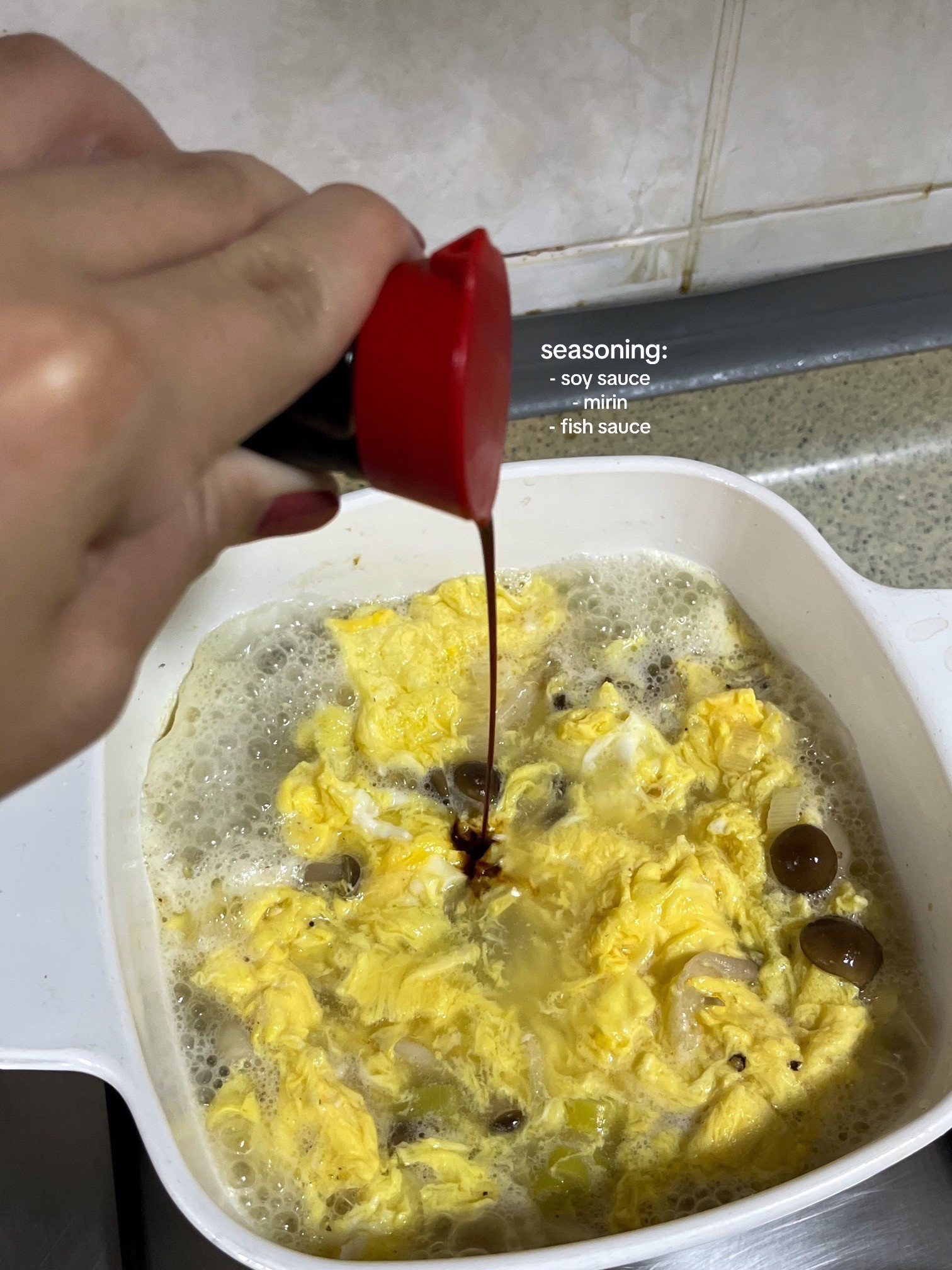 Make Egg Drop Soup with Me: Easy Korean Broth Recipe with Anchovies, Kelp, Leeks & Shimeiji Mushrooms