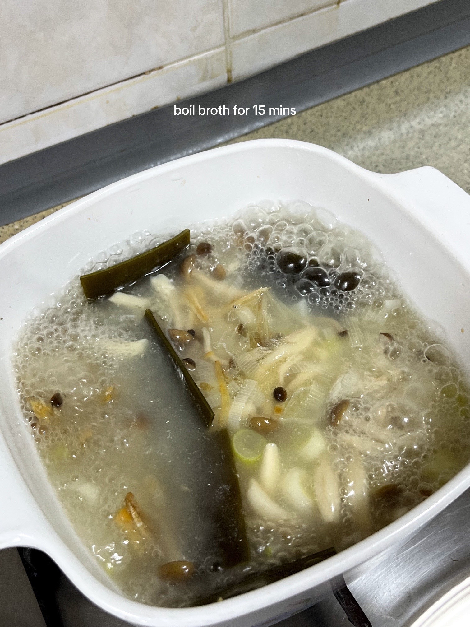 Make Egg Drop Soup with Me: Easy Korean Broth Recipe with Anchovies, Kelp, Leeks & Shimeiji Mushrooms