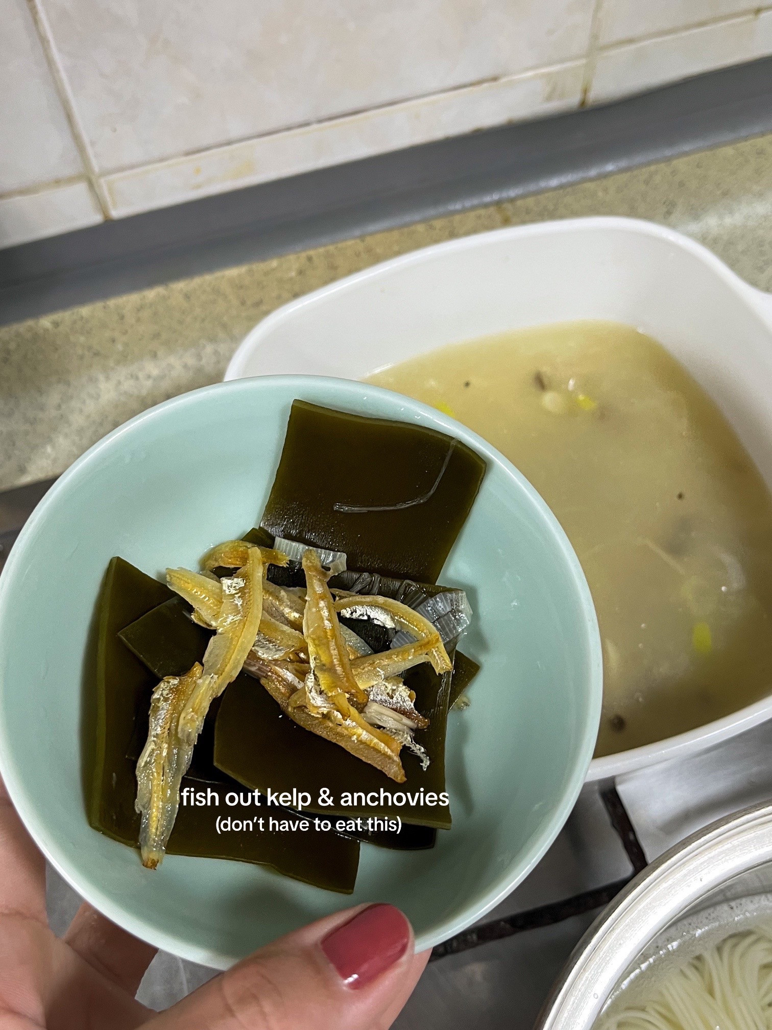 Make Egg Drop Soup with Me: Easy Korean Broth Recipe with Anchovies, Kelp, Leeks & Shimeiji Mushrooms