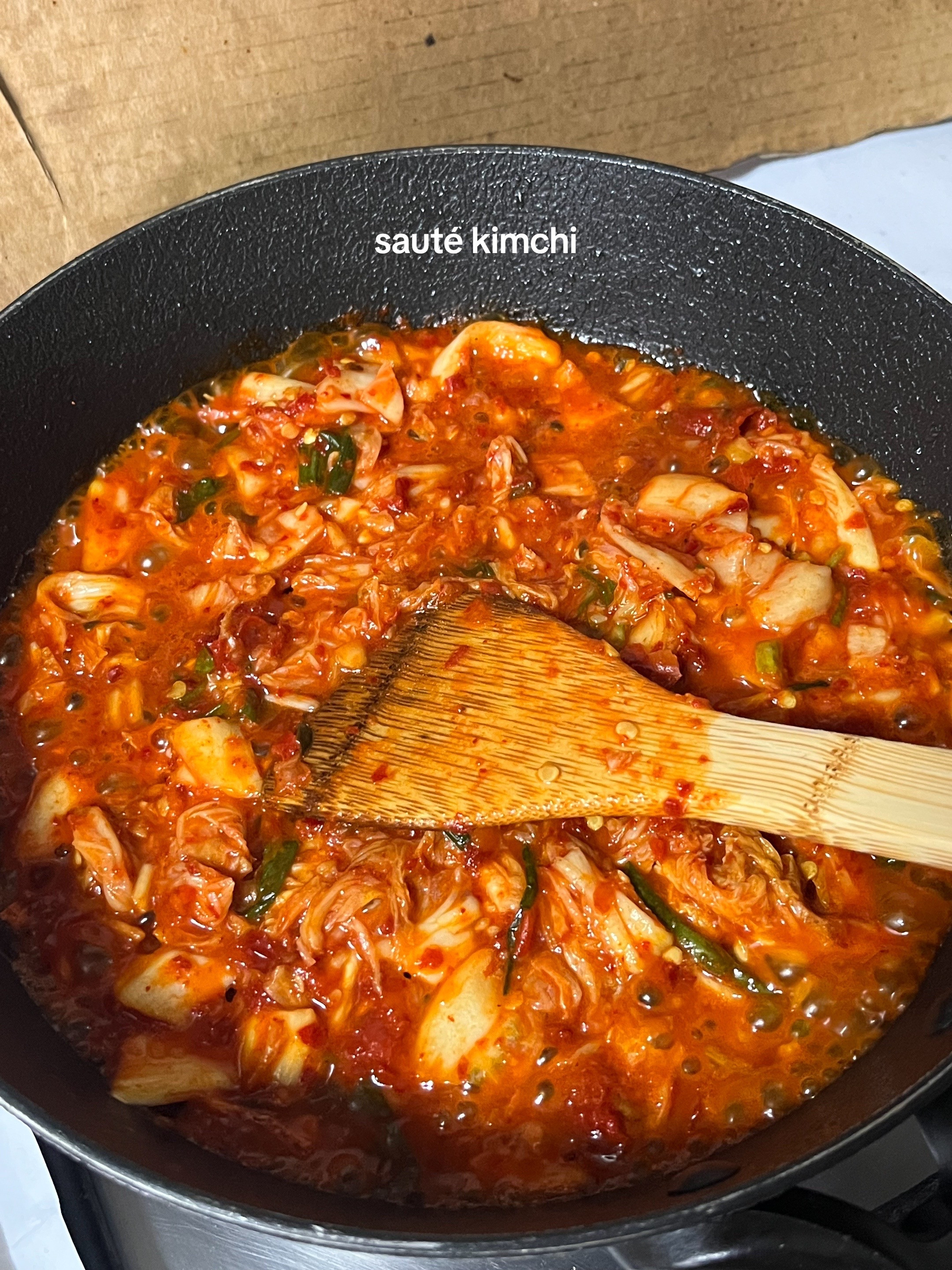 Make Kimchi Fried Rice with Spam and Seaweed