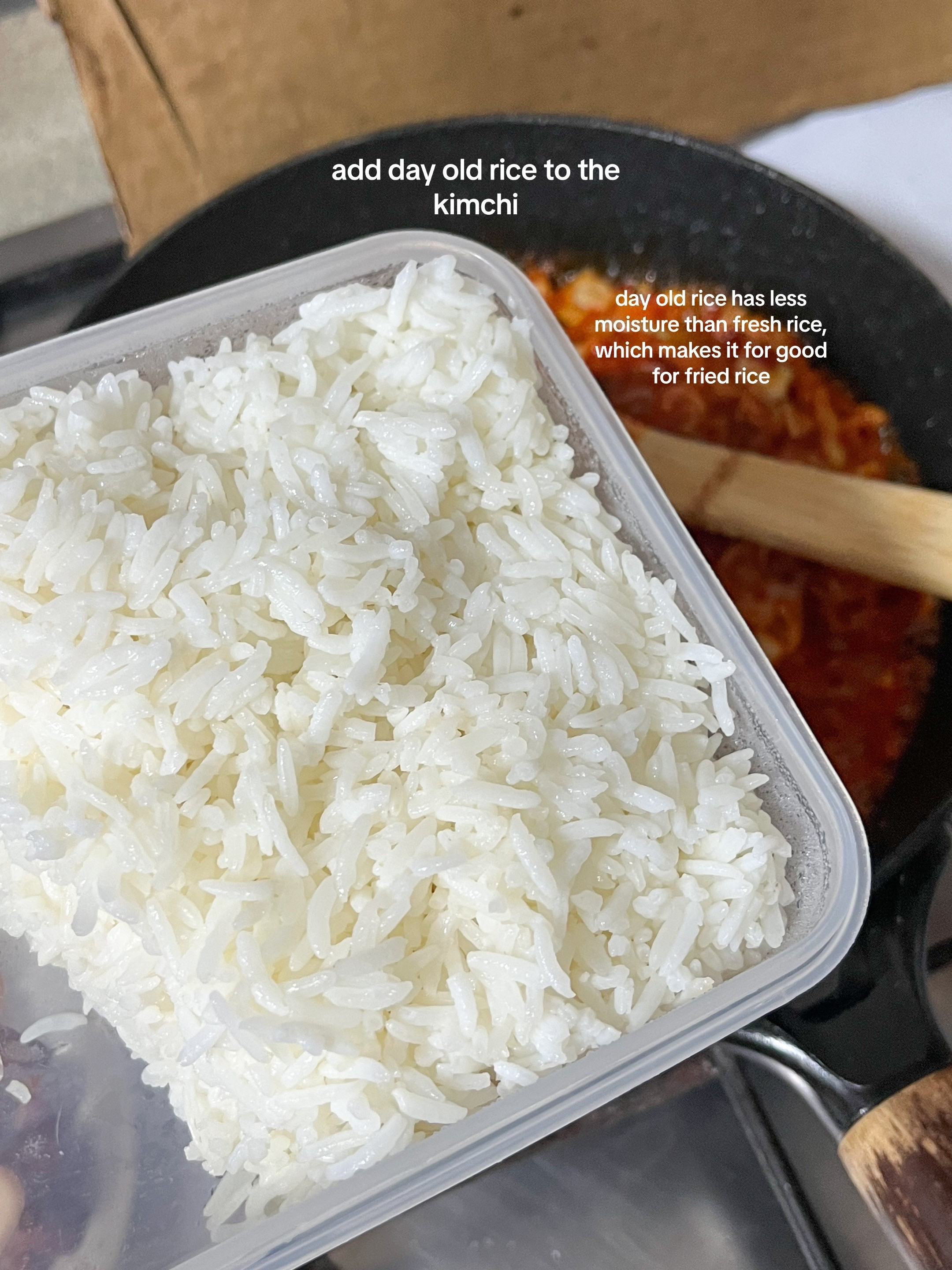 Make Kimchi Fried Rice with Spam and Seaweed