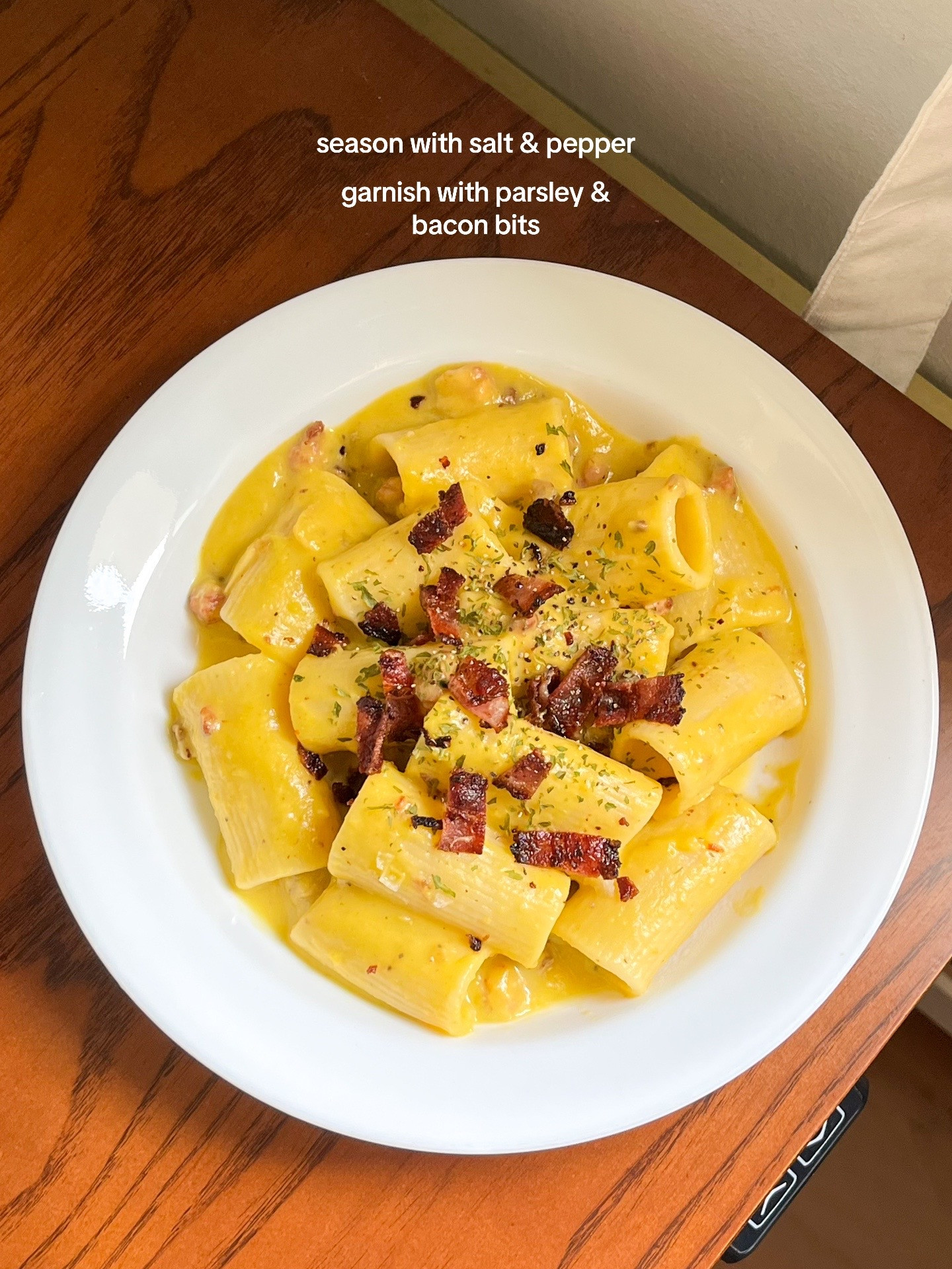 Make Pumpkin Bacon Rigatoni with me