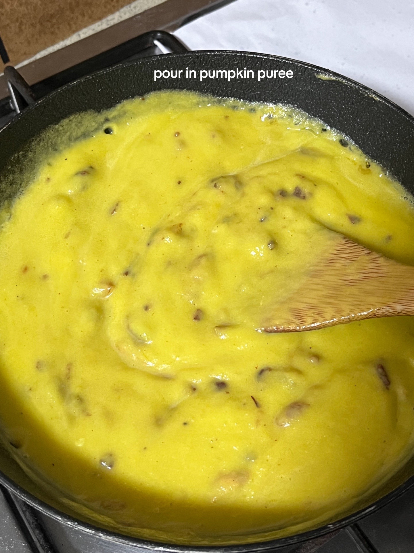 Make Pumpkin Bacon Rigatoni with me