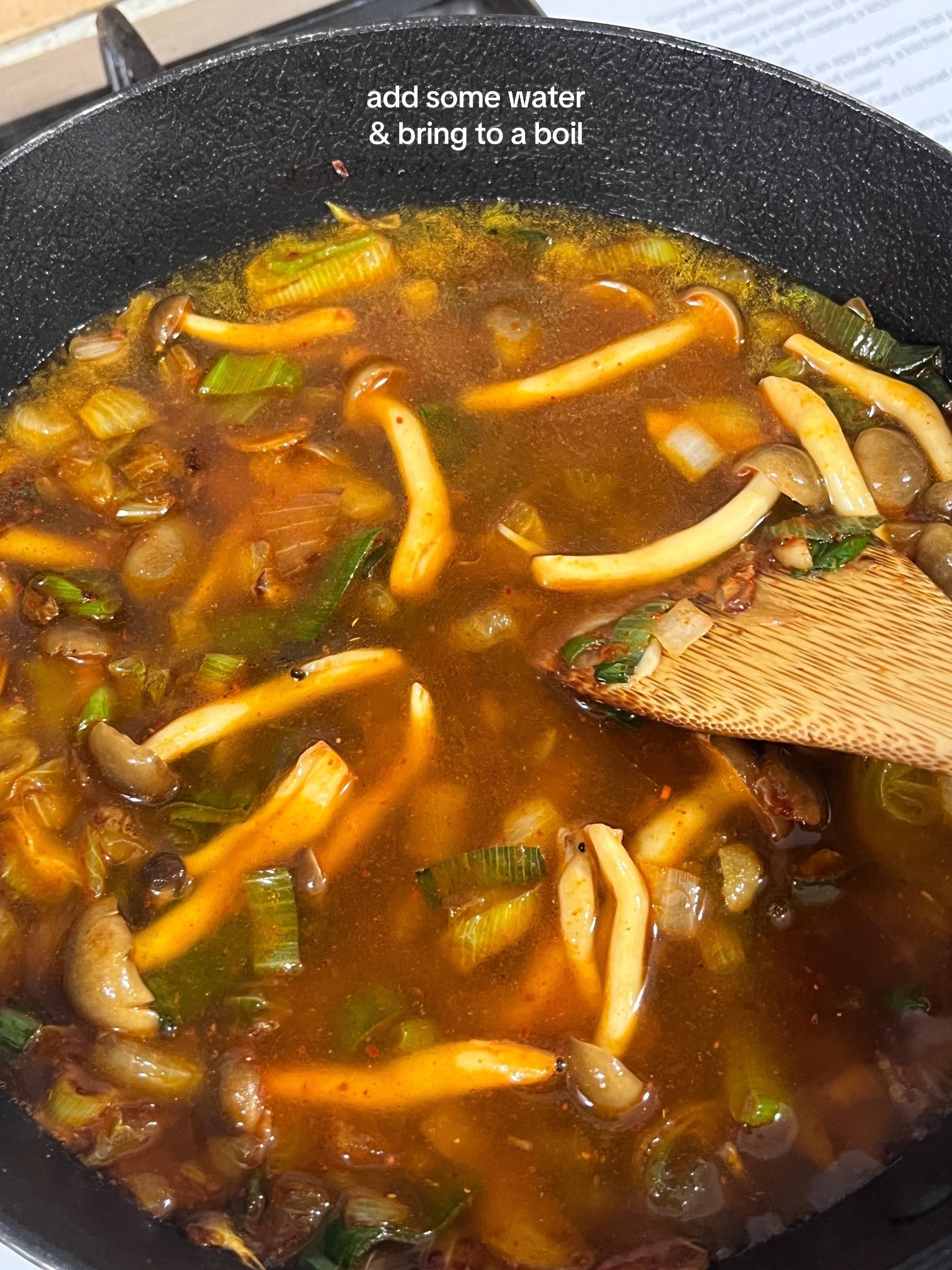 Make Soondubu Shakshuka with me: Fusion spicy noodle soup recipe