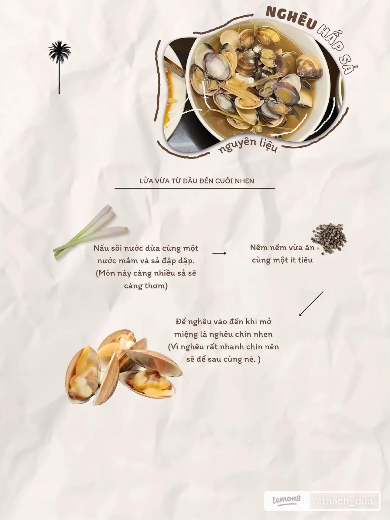 Mâm cơm gia đình đãi khách: Cá bớp kho thịt và nghêu hấp sả