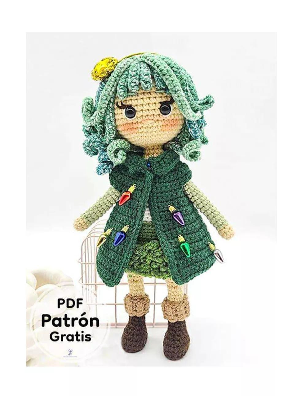 Mandy Amigurumi Muñeca Fácil PDF Patrón Gratis