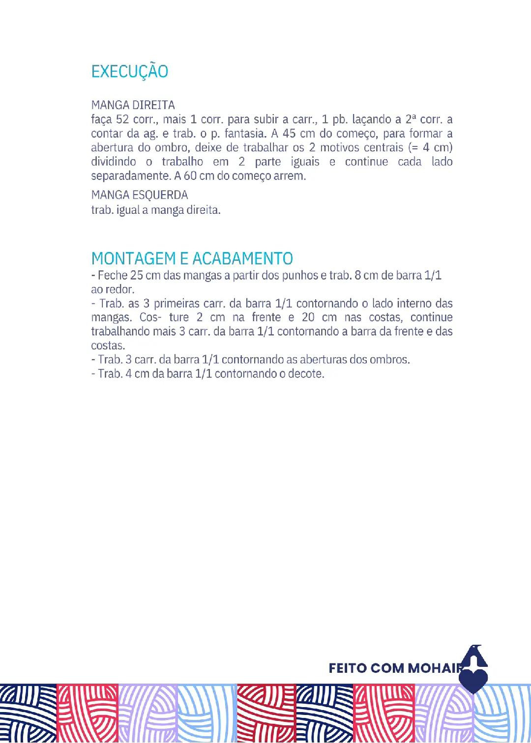 Manguito Maré Mohair: Hướng dẫn chi tiết cách móc áo len ngắn màu xanh pastel, thiết kế hở vai thời trang cho mùa đông